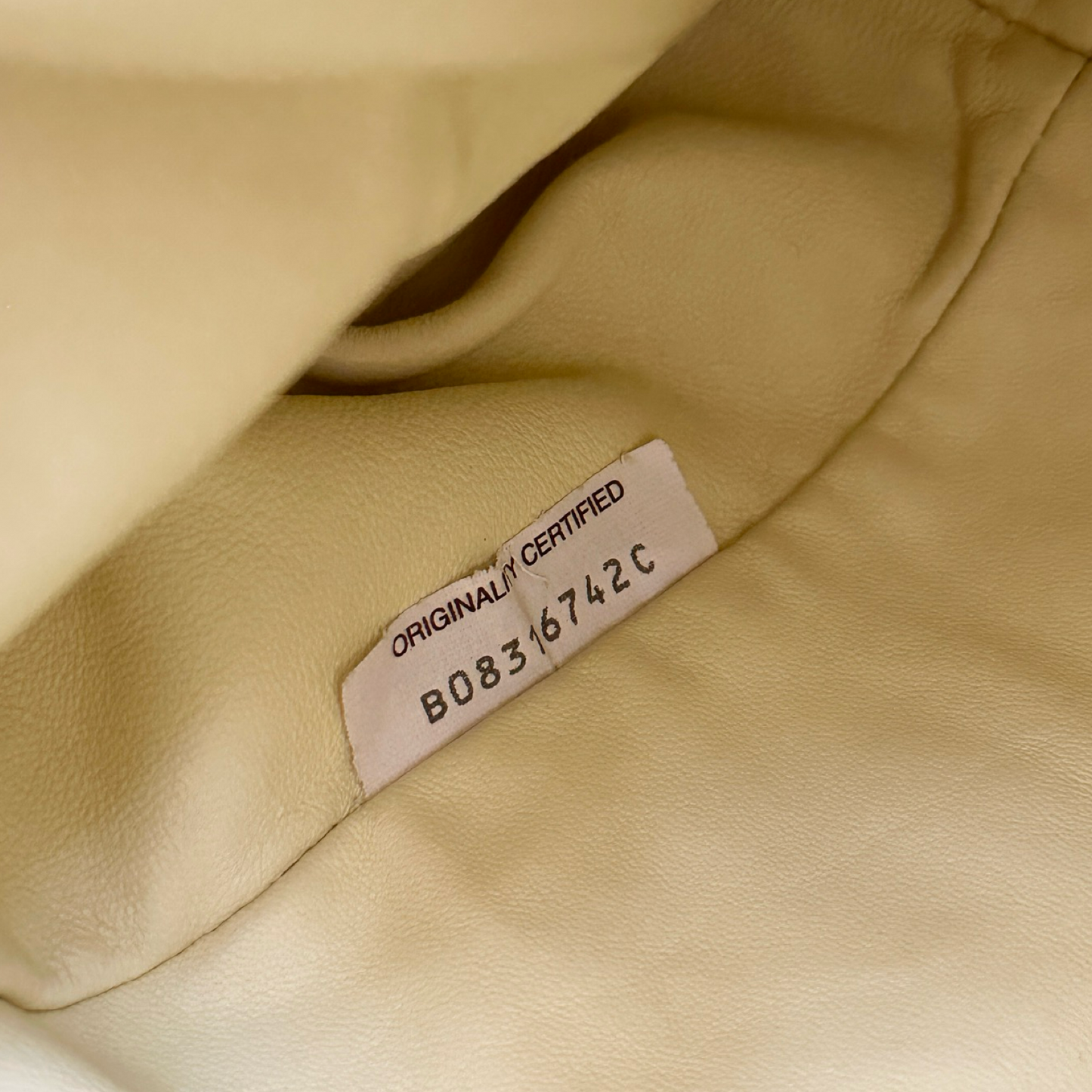 Bottega Veneta Lambskin Intrecciato Clutch - Light Yellow