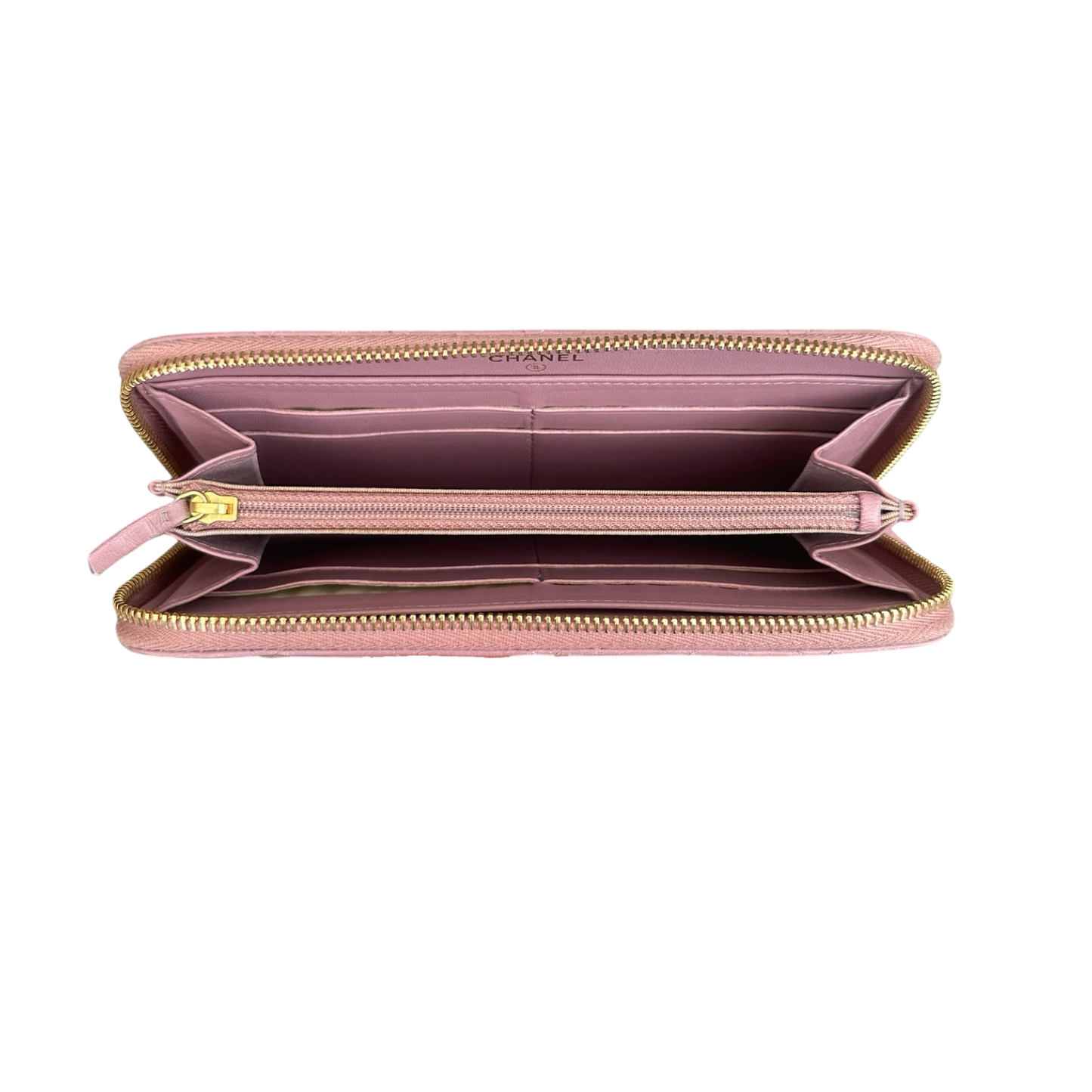 Chanel Classic Lambskin Long Wallet - GHW / Pink