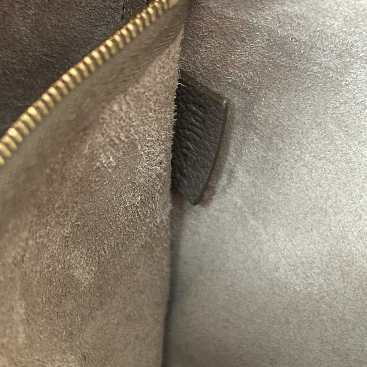 Celine Leather Medium Seau Sangle - Gray