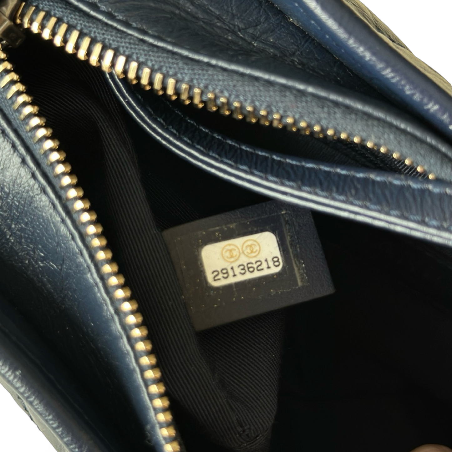 Chanel Small Gabrielle hobo 小牛皮流浪包 - 海軍藍 / 金銀扣