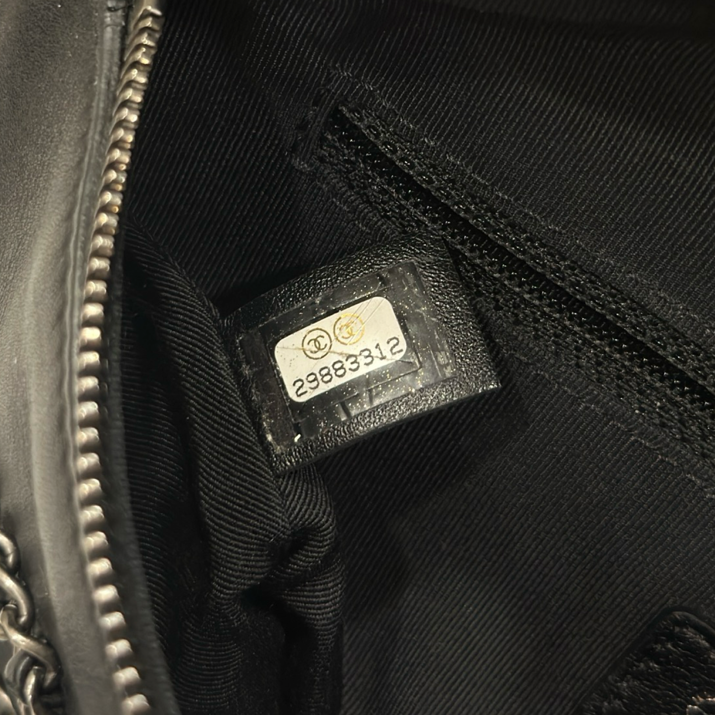 Chanel Calfskin 20s Sign Waist Bag - GHW / Black