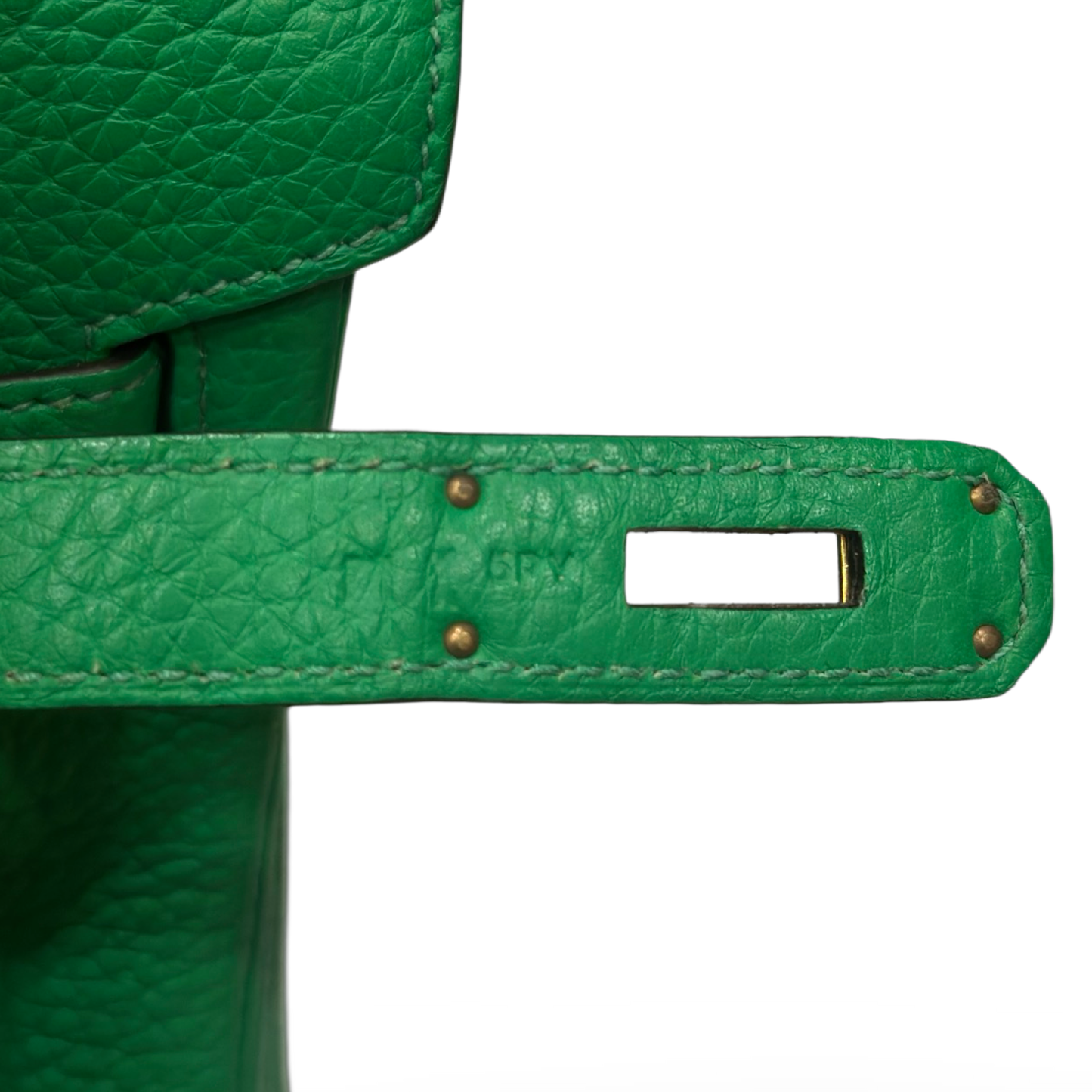 Hermes Togo Birkin 30 - Gold / Green