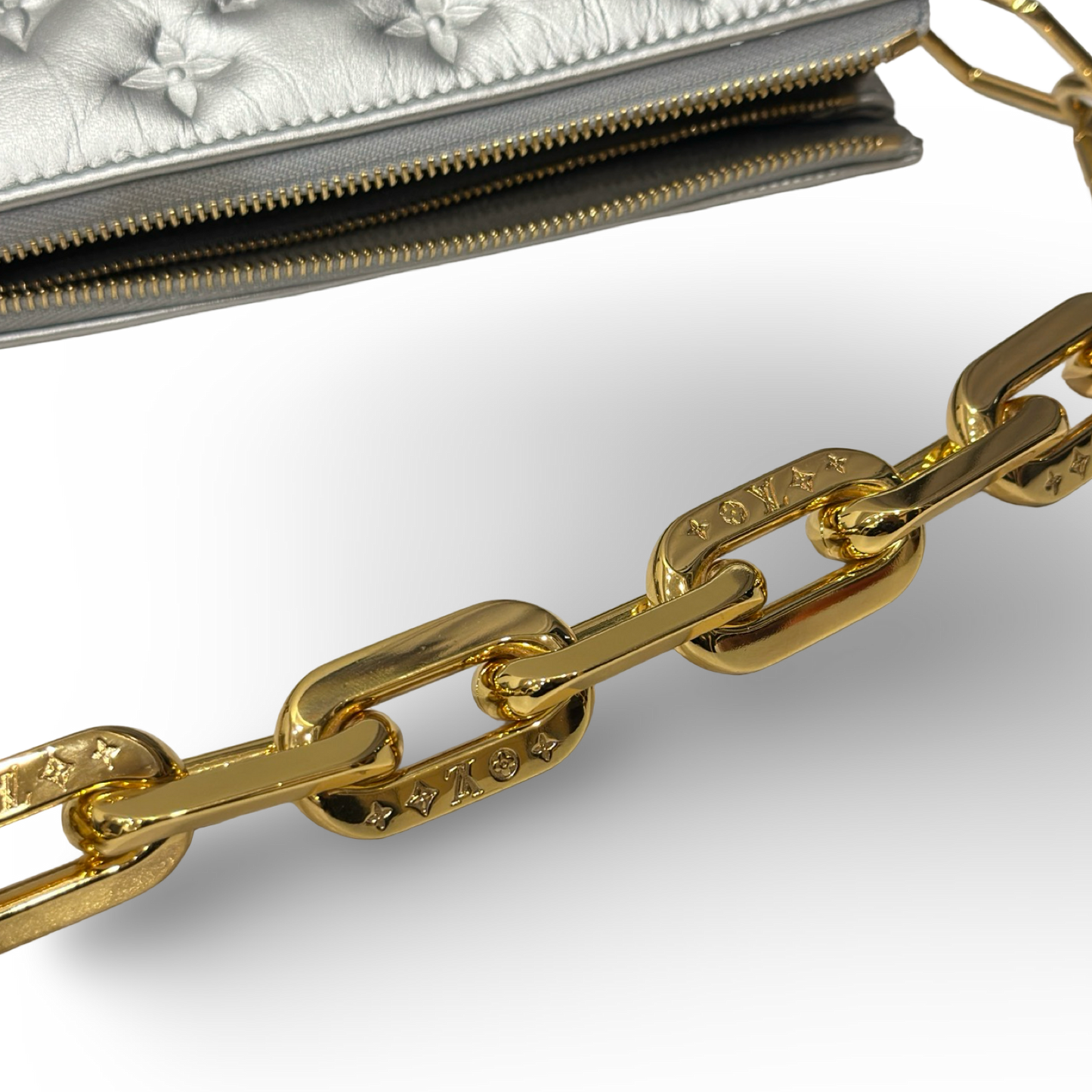 Louis Vuitton Monogram Coussin BB - Sliver