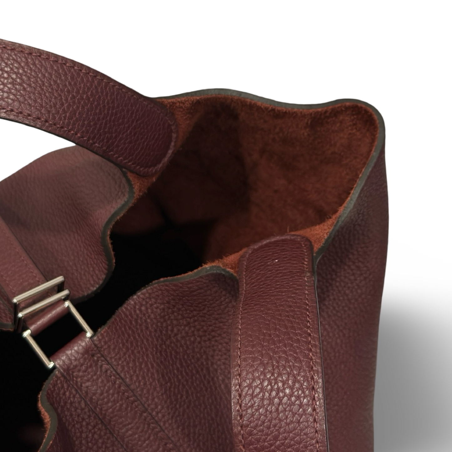 Hermes Togo Picotin 22 - SHW / Burgundy