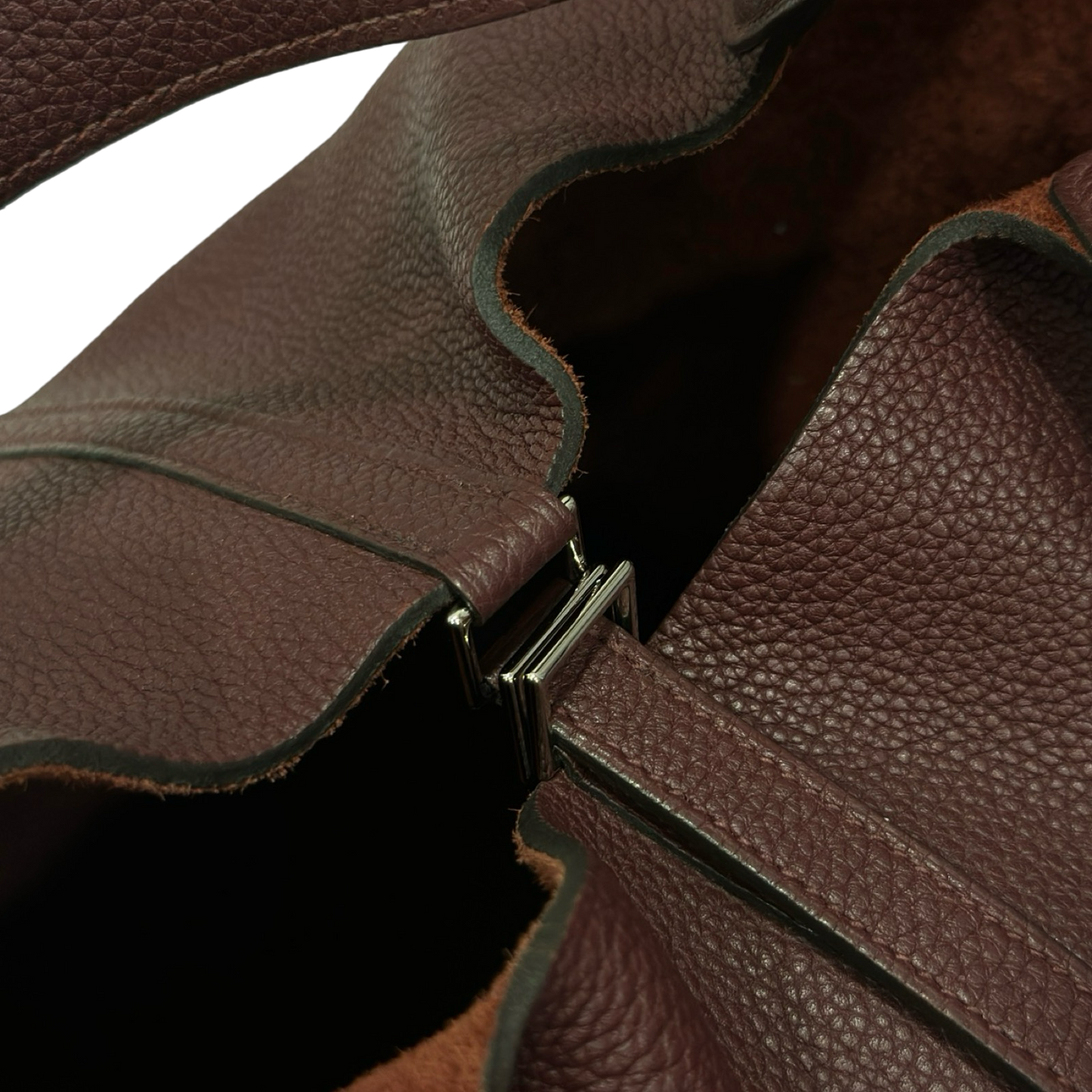 Hermes Togo Picotin 22 - SHW / Burgundy