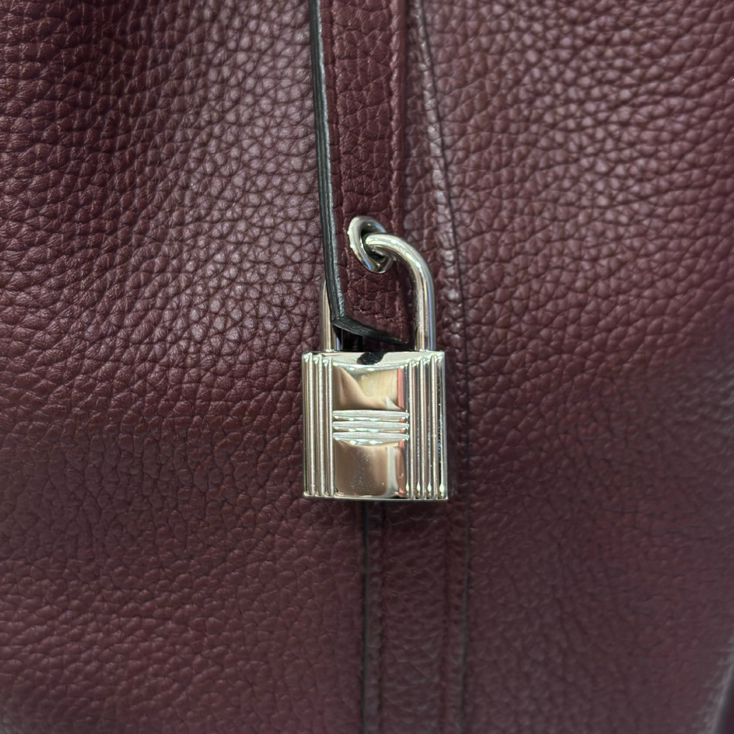 Hermes Togo Picotin 22 - SHW / Burgundy