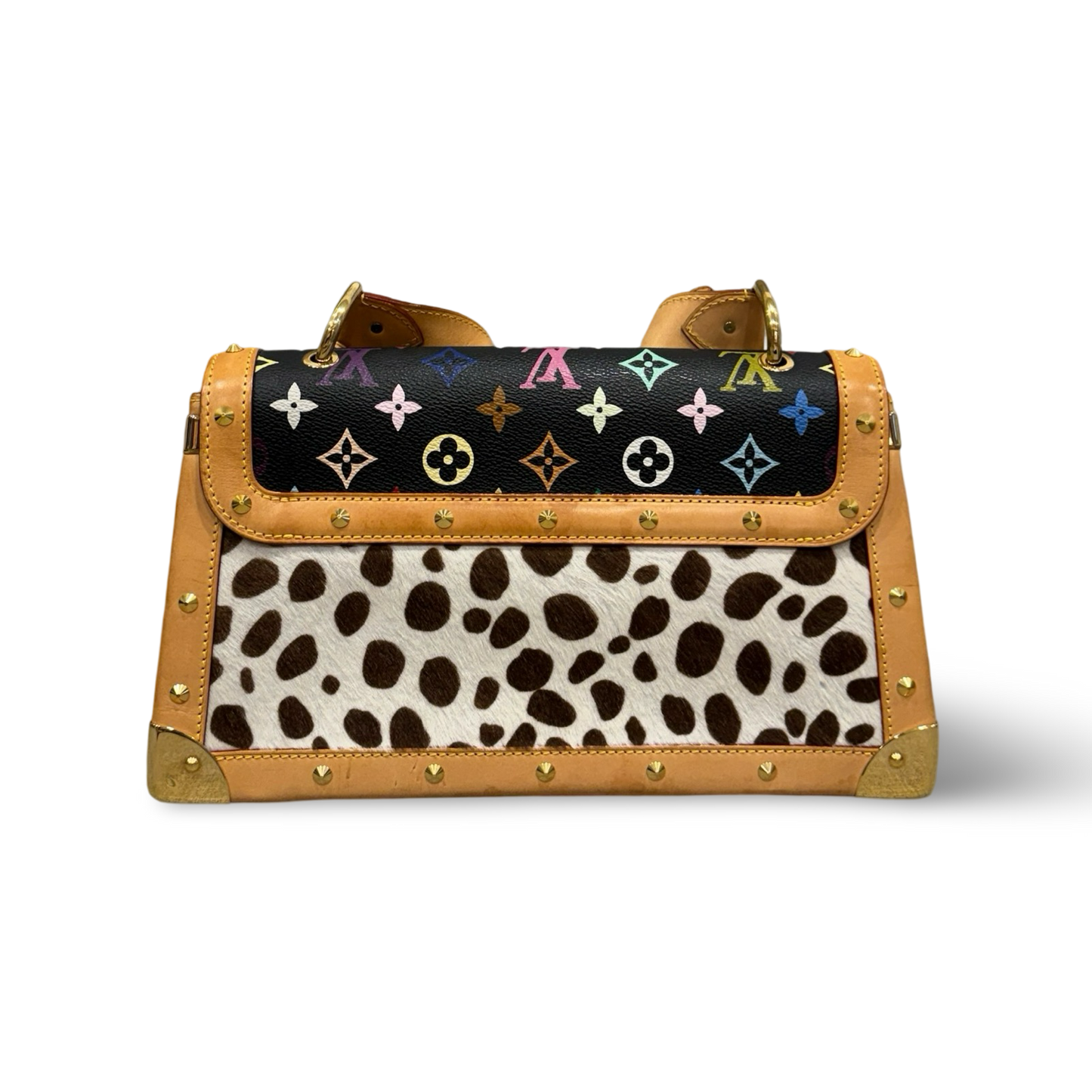 Louis Vuitton Monogram Multicolor Dalmatian Sac Rabat Bag - Black & White