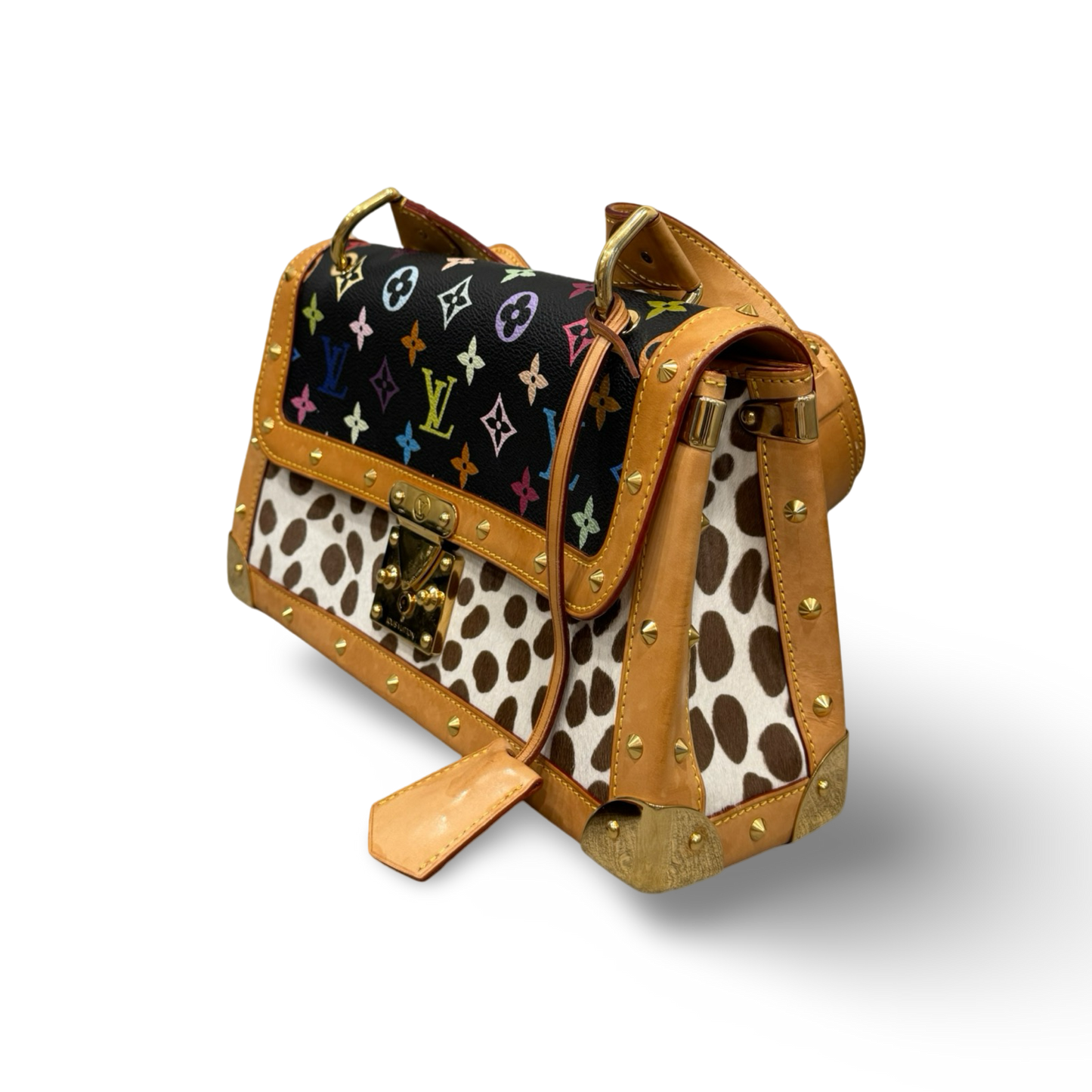 Louis Vuitton Monogram Multicolor Dalmatian Sac Rabat Bag - Black & White