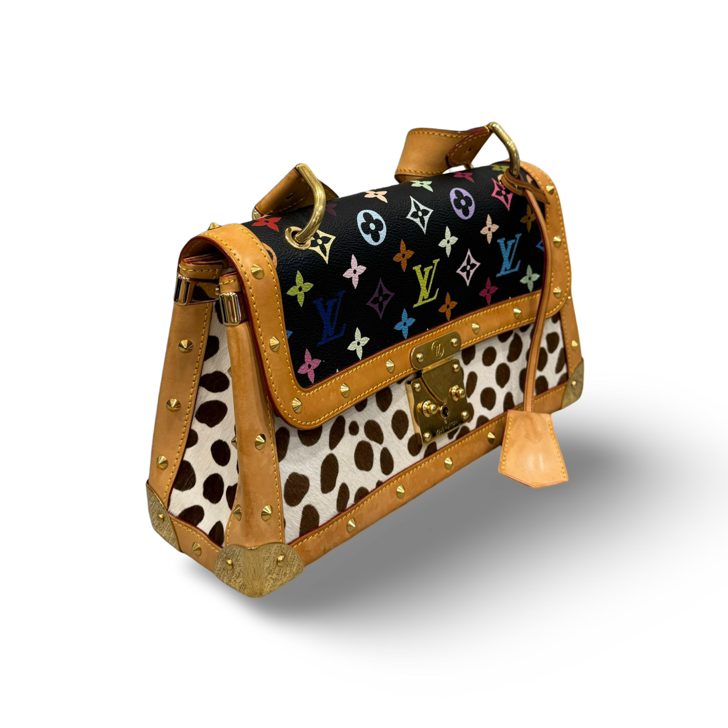 Louis Vuitton Monogram Multicolor Dalmatian Sac Rabat Bag - Black & White