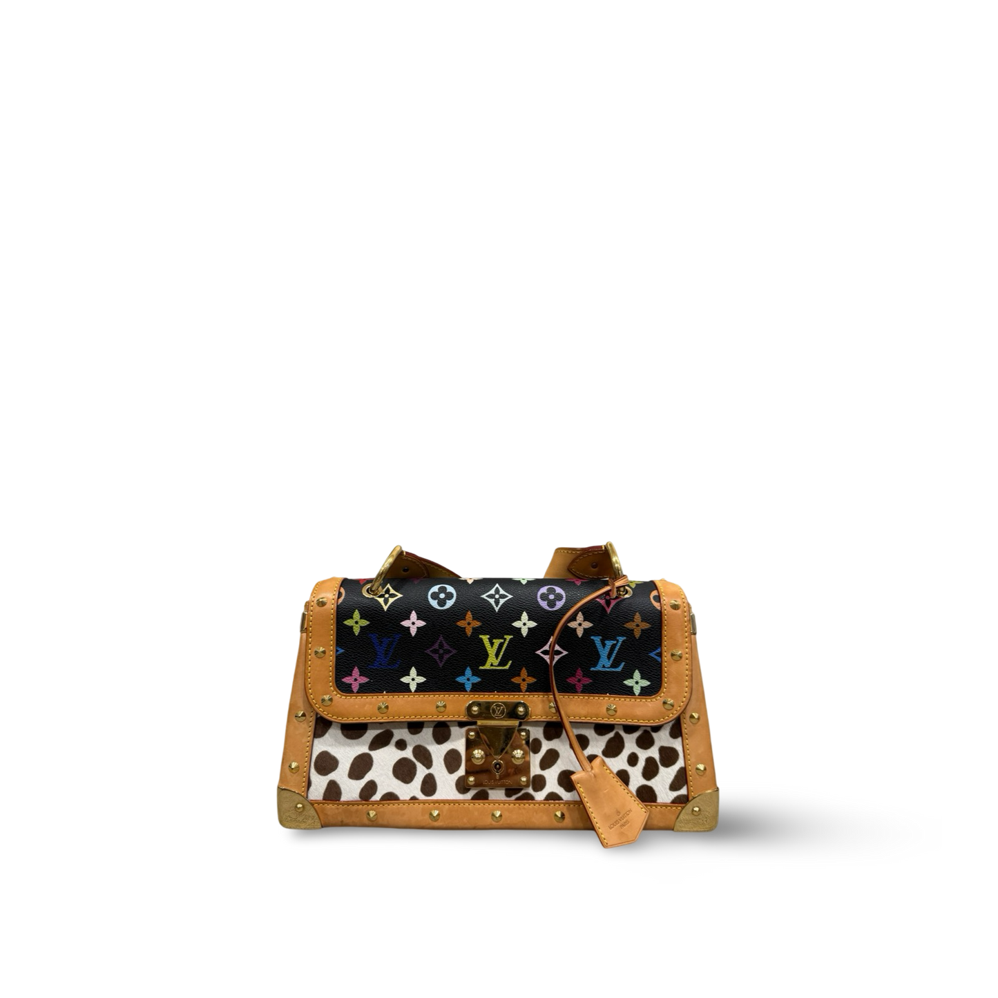 Louis Vuitton Monogram Multicolor Dalmatian Sac Rabat Bag - Black & White