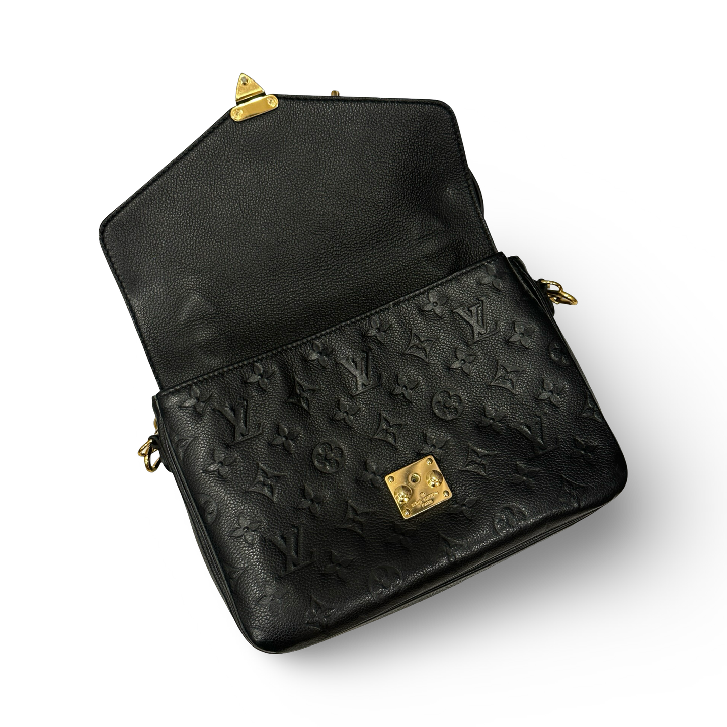 Louis Vuitton Monogram Empreinte Leather Pochette Métis - Black