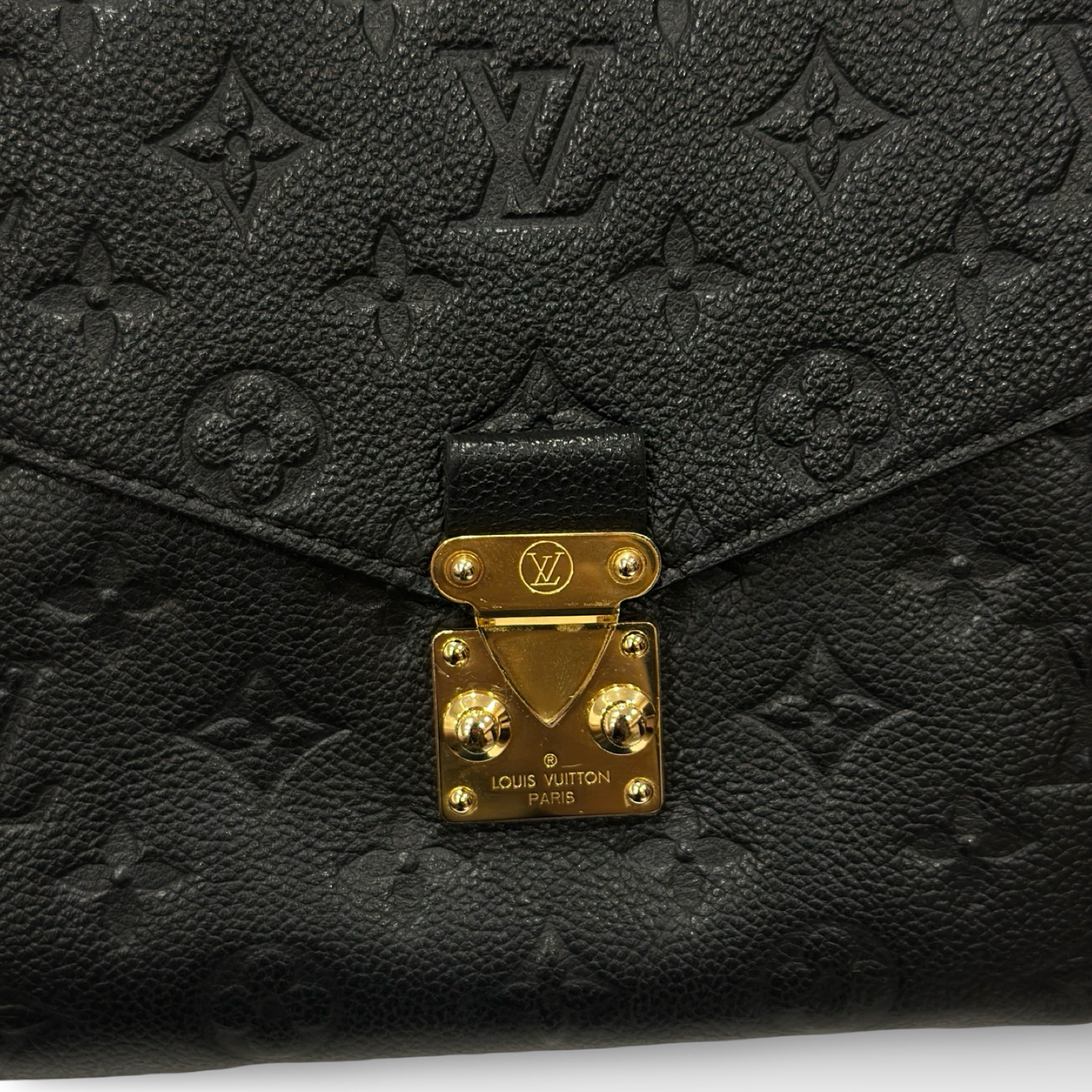 Louis Vuitton Monogram Empreinte Leather Pochette Métis - Black