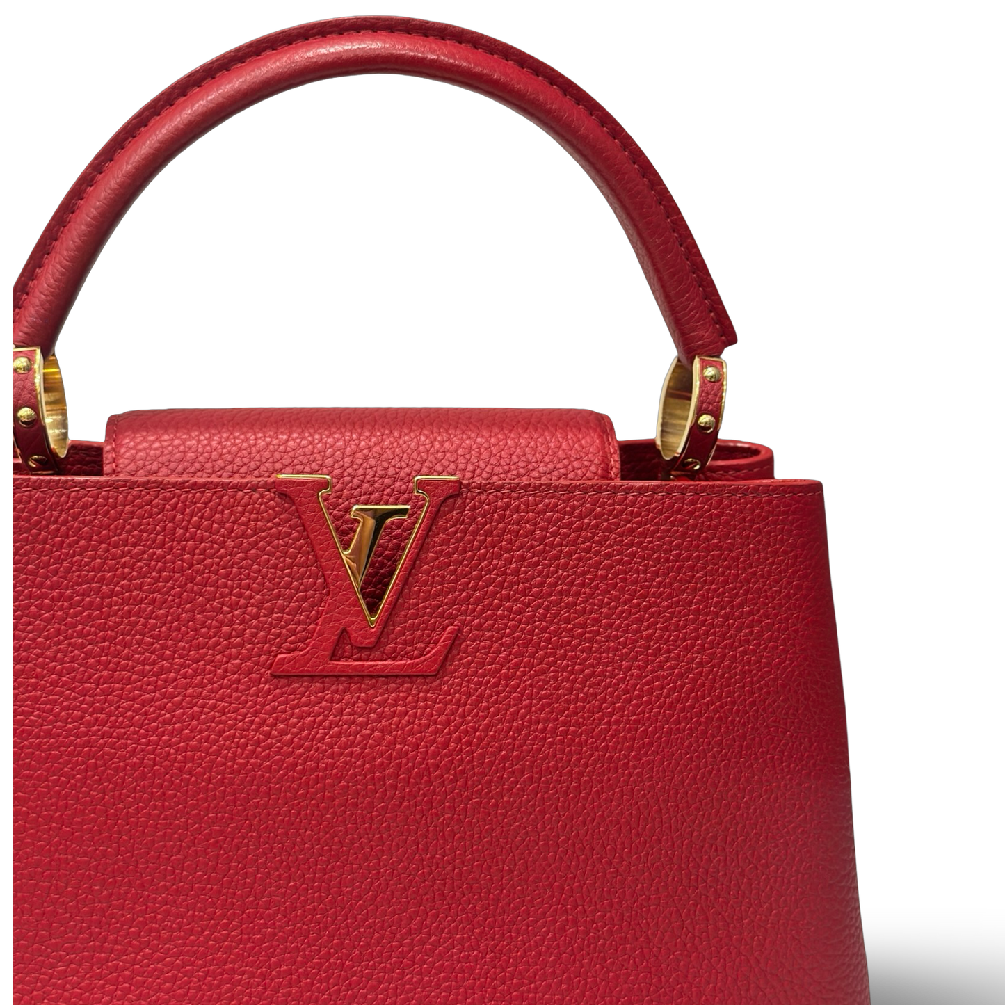 Louis Vuitton Capucines PM Bag - GHW / Red
