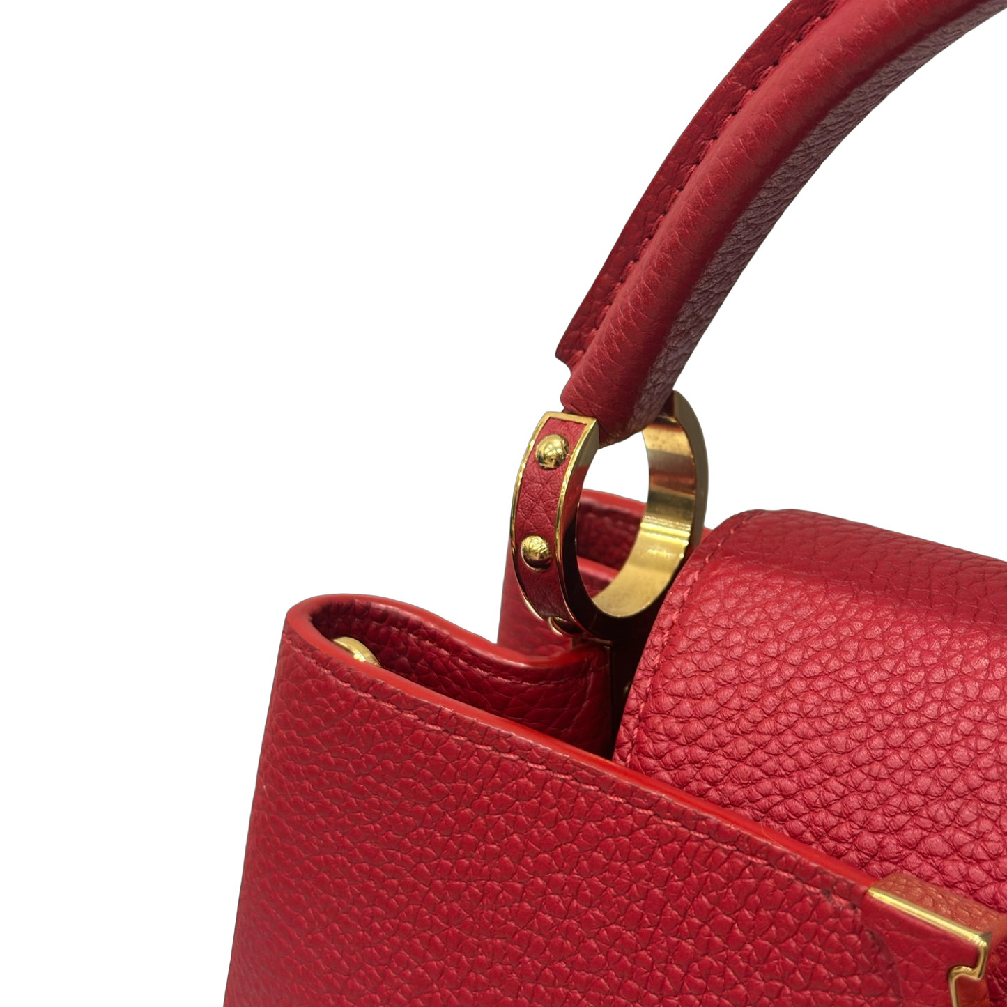 Louis Vuitton Capucines PM Bag - GHW / Red