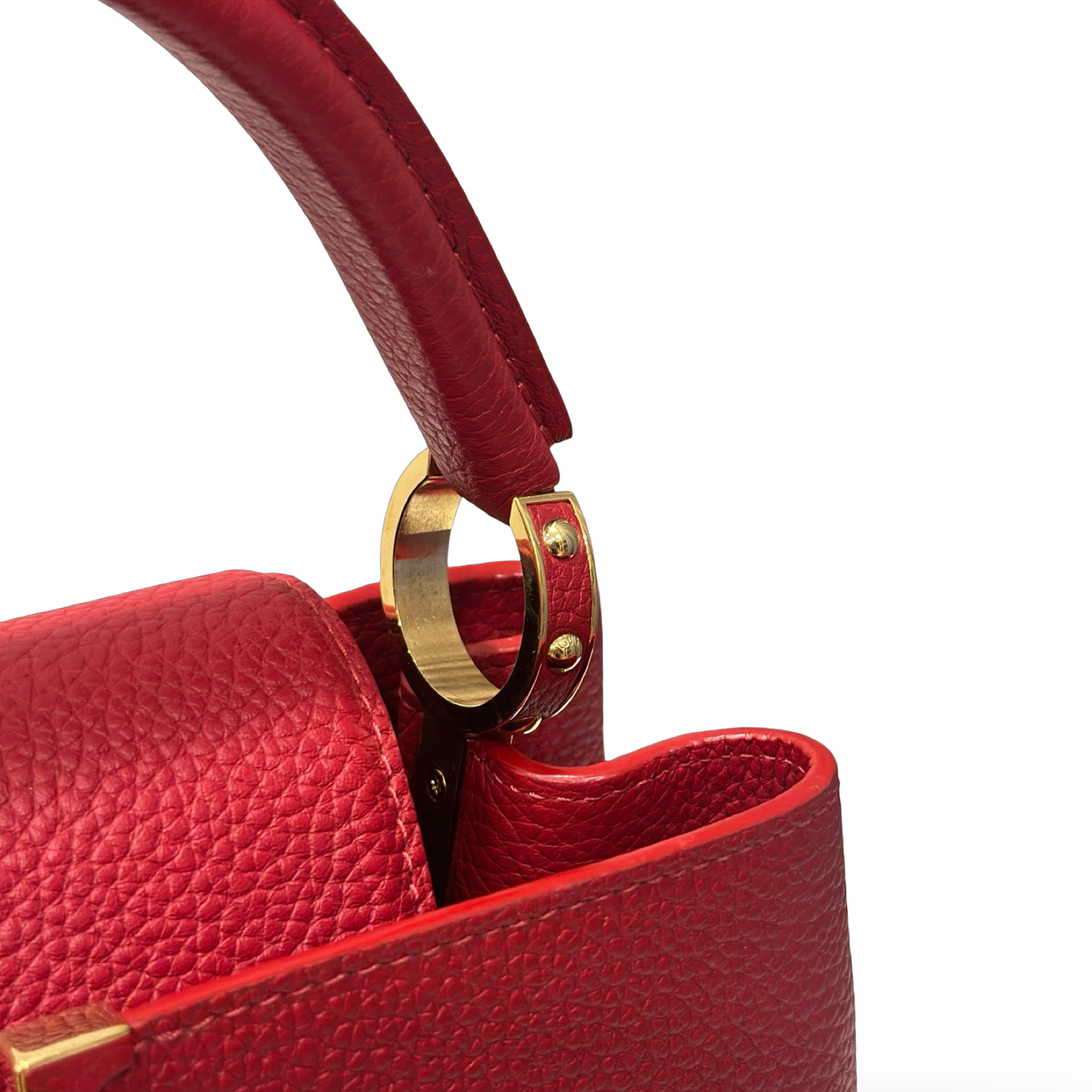 Louis Vuitton Capucines PM Bag - GHW / Red