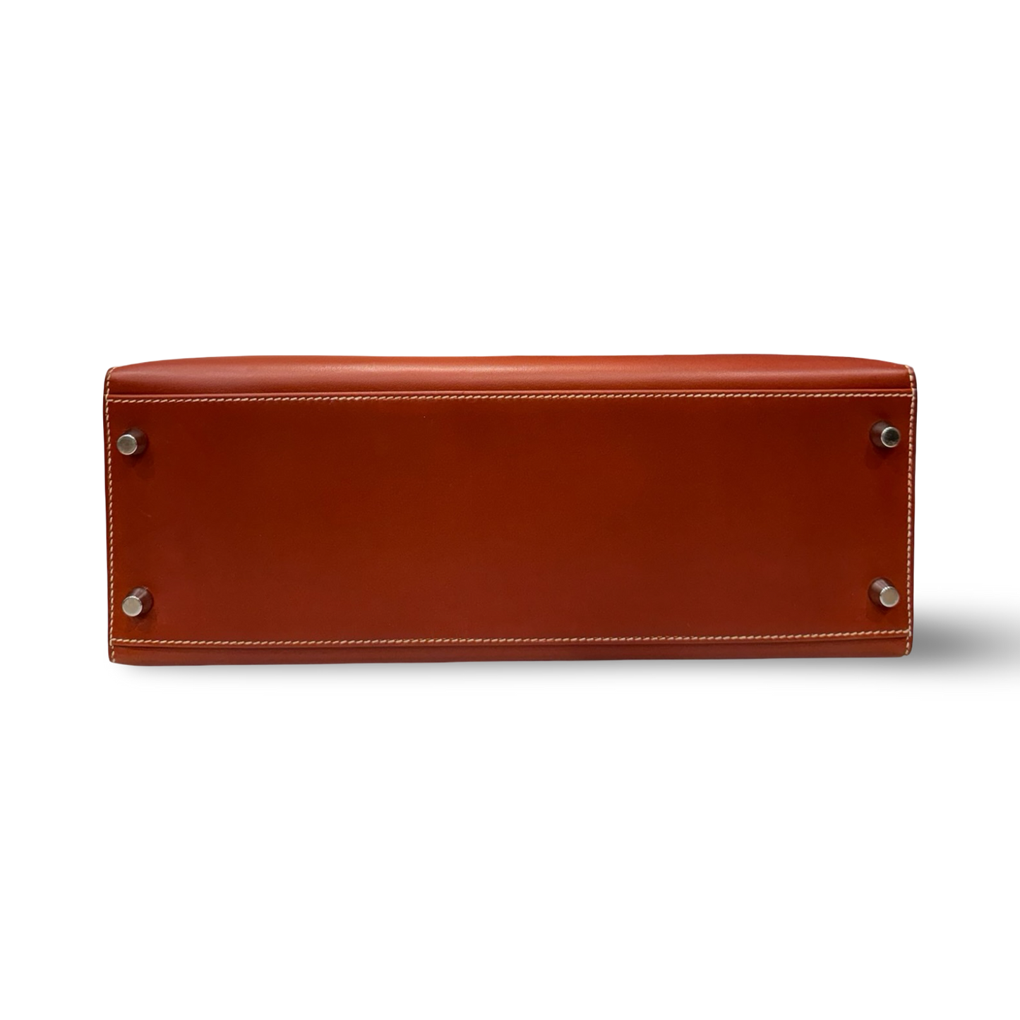 Hermes Vintage Box 32 Kelly Bag - SHW / Red