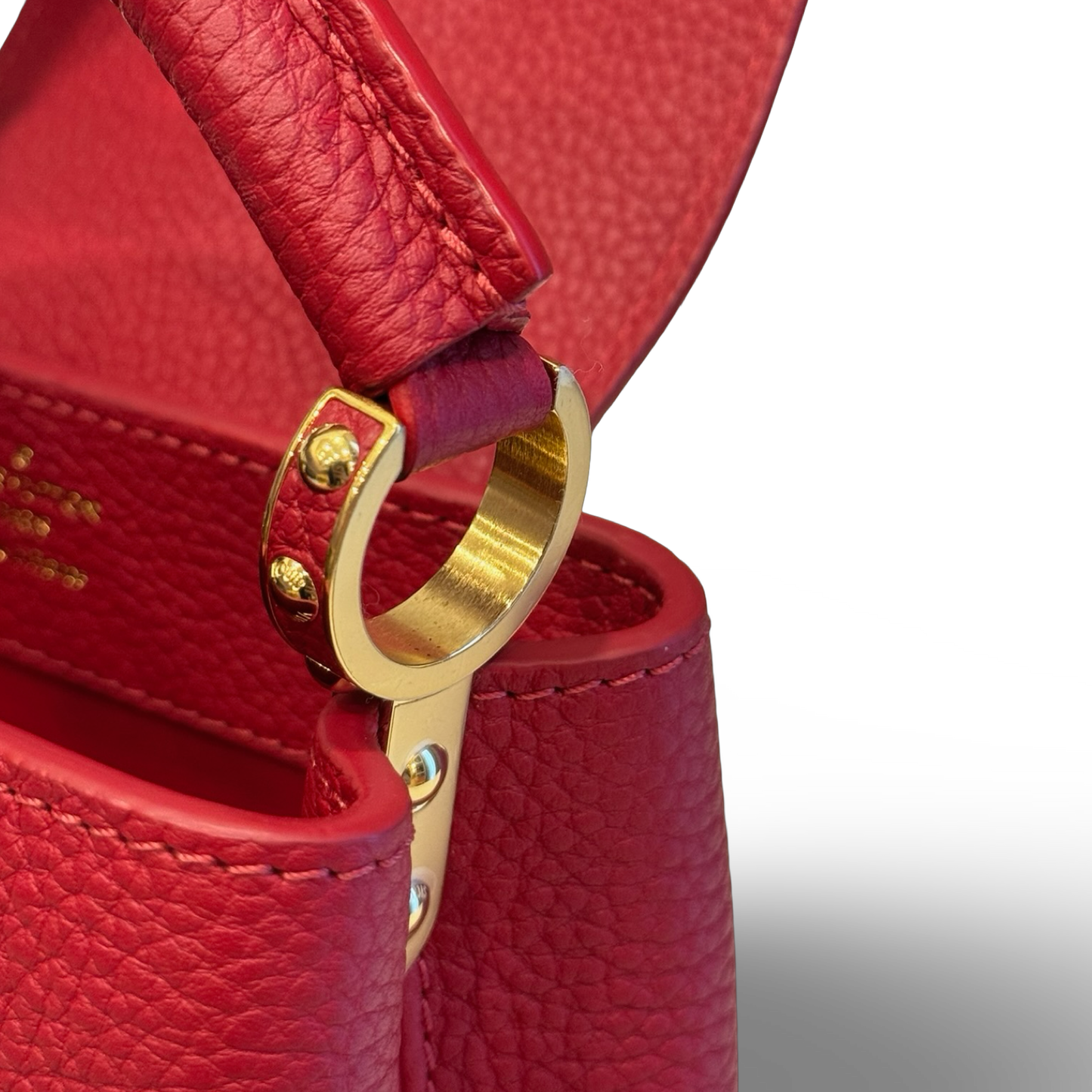 Louis Vuitton BB Capucines Bag - GHW / Red