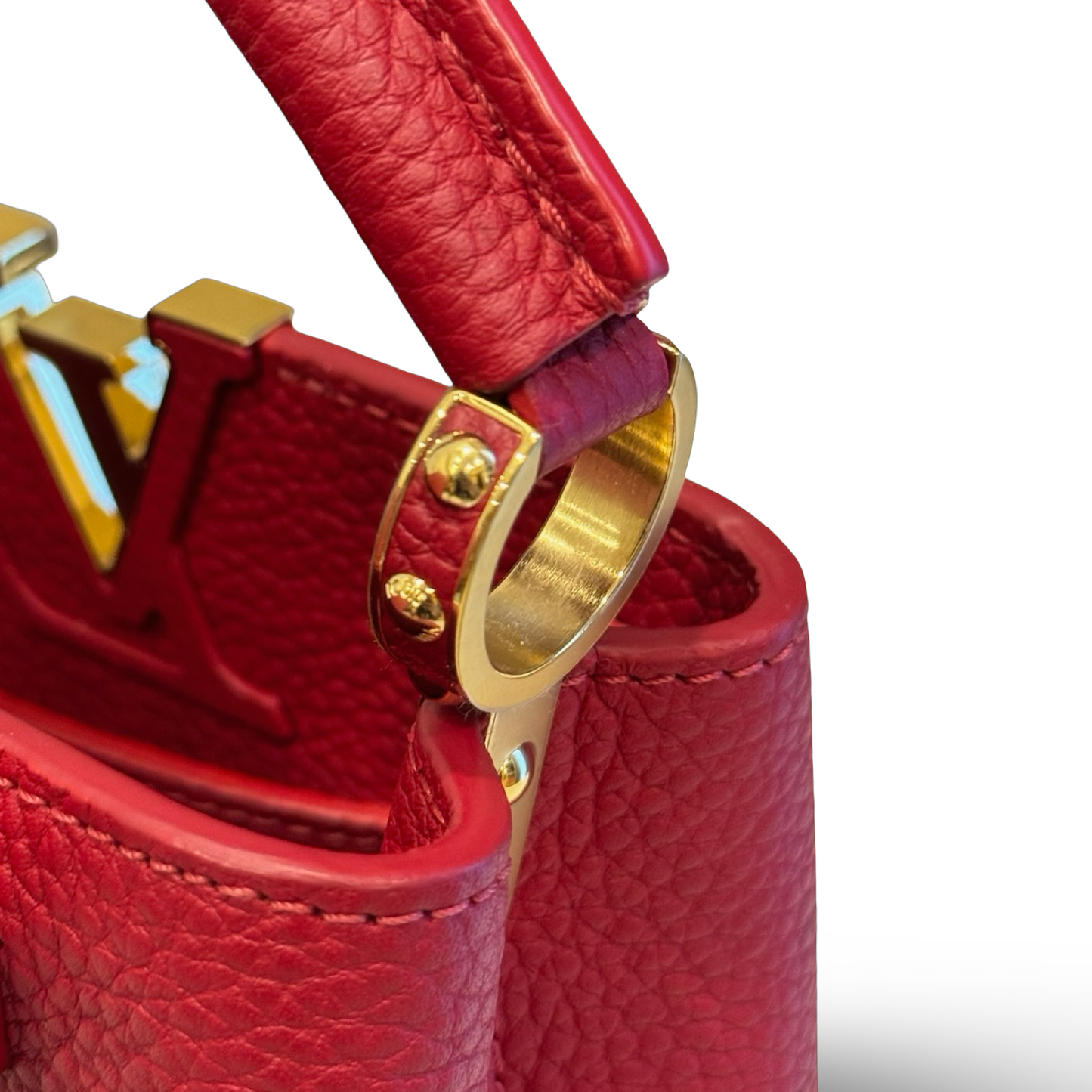 Louis Vuitton BB Capucines Bag - GHW / Red