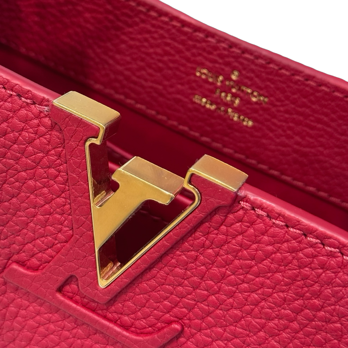 Louis Vuitton BB Capucines Bag - GHW / Red