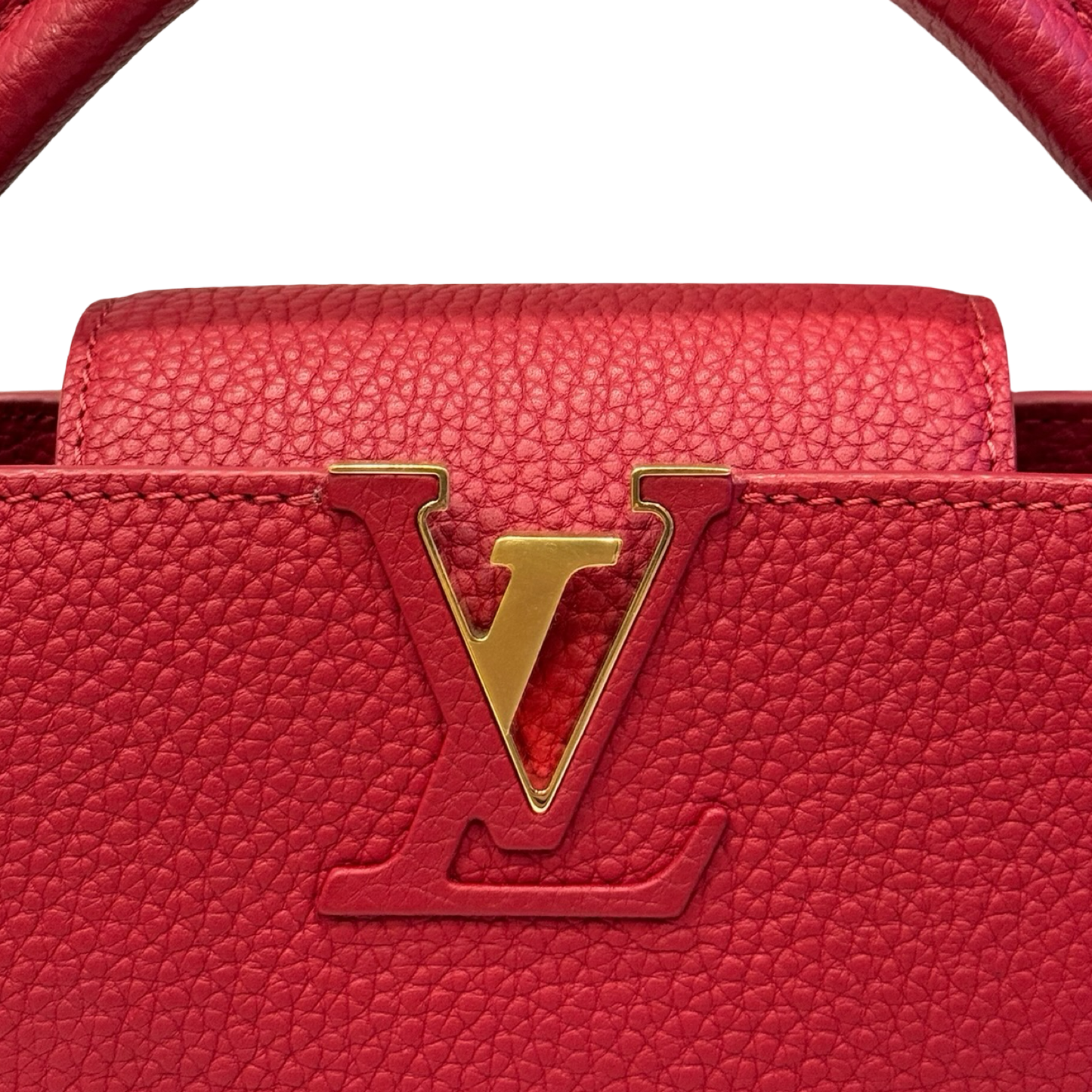 Louis Vuitton BB Capucines Bag - GHW / Red