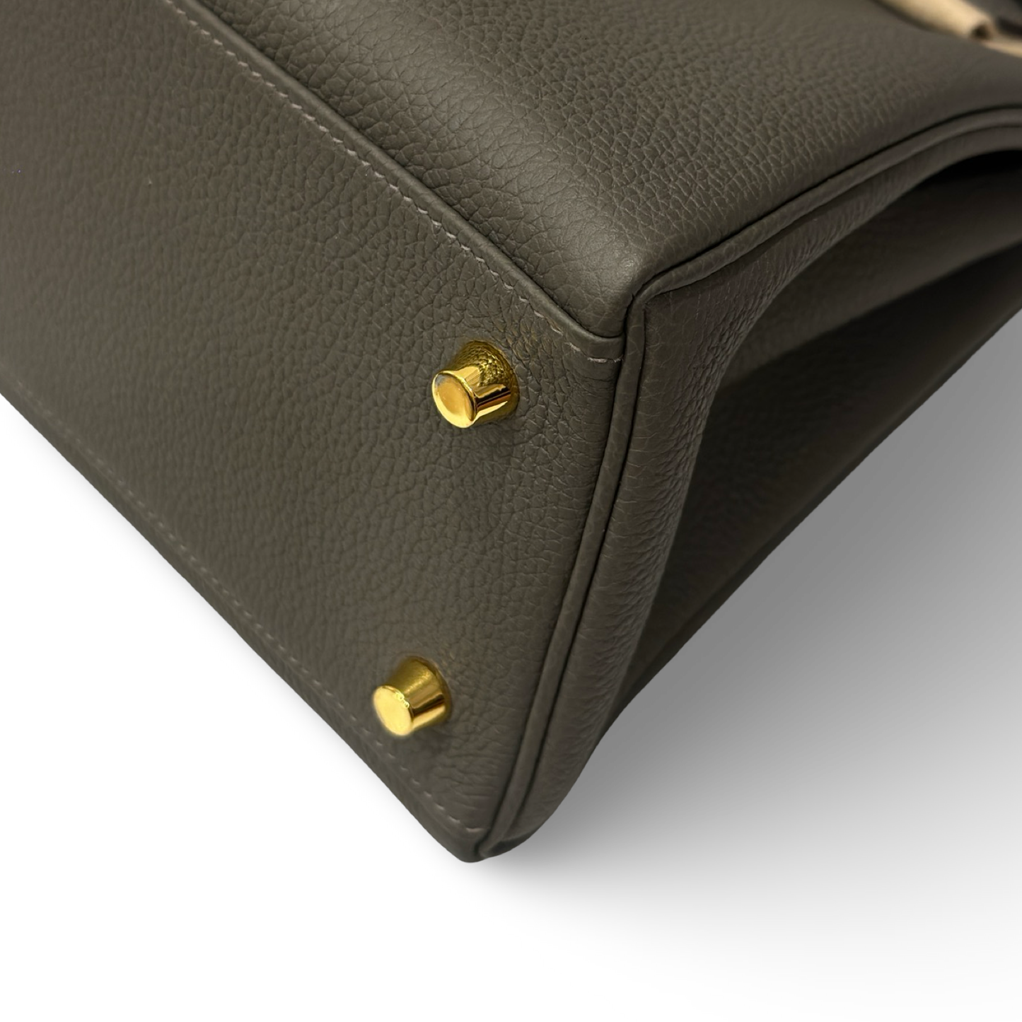 Hermes Togo Kelly 28 - GHW / Grey