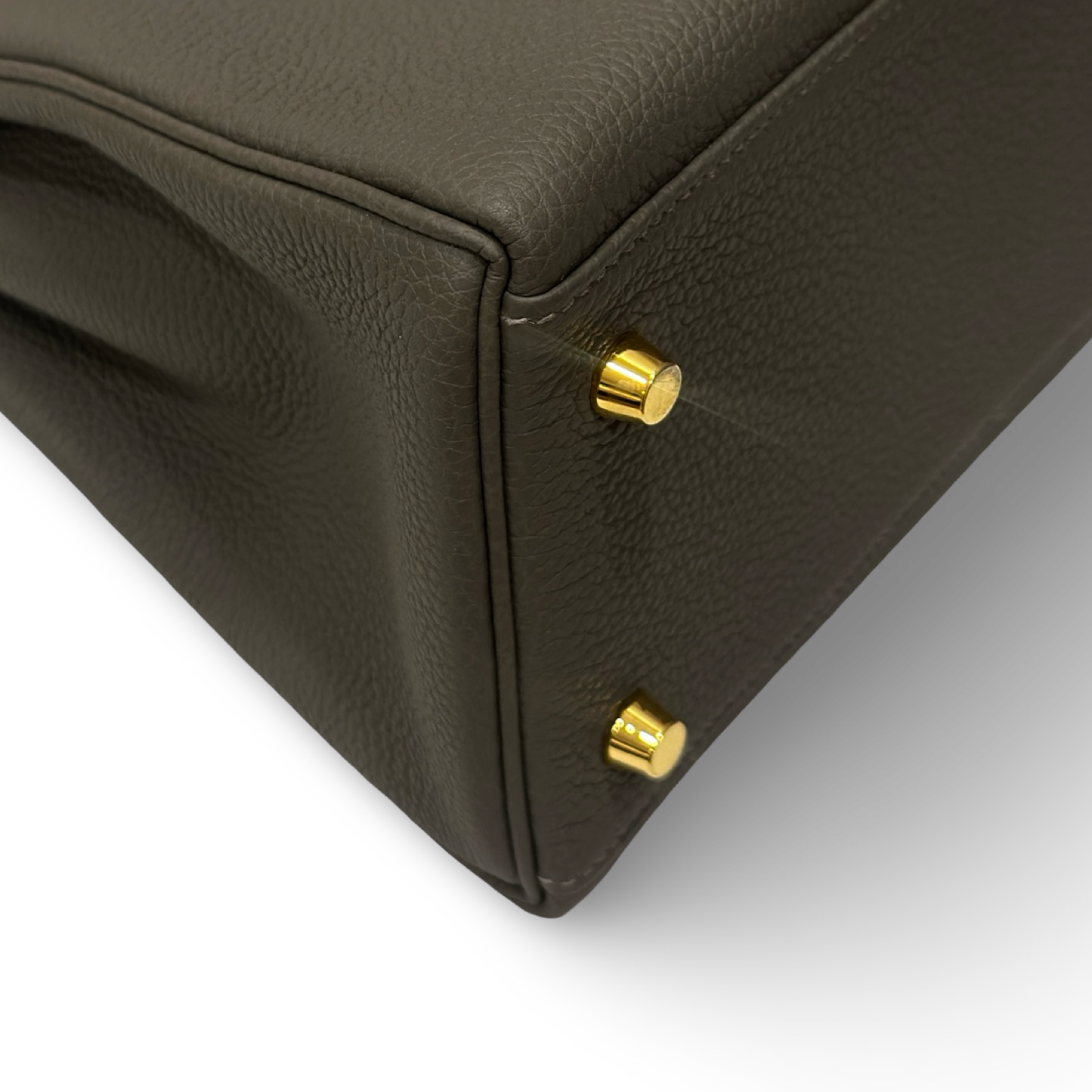 Hermes Togo Kelly 28 - GHW / Grey