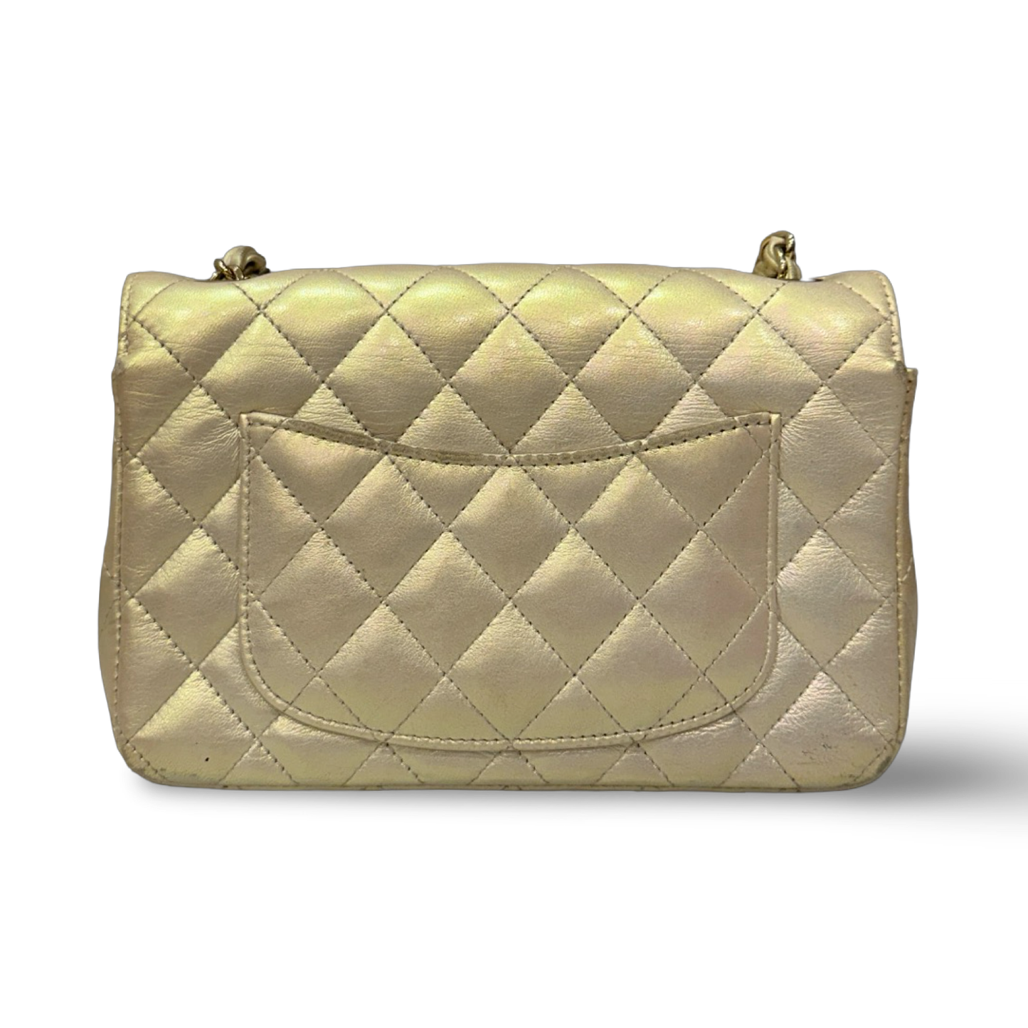 Chanel Quilted Lambskin Mini Rectangular Flap Bag - GHW / Champgine