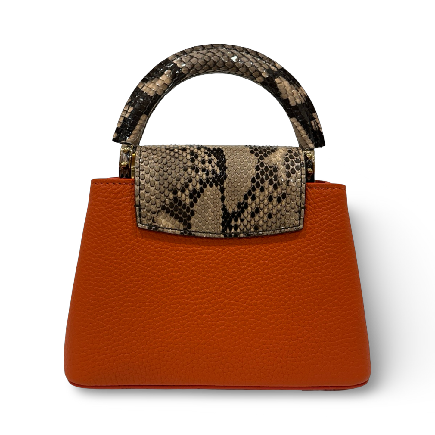 Louis Vuitton Python Skin Mini Capucines - GHW / Orange