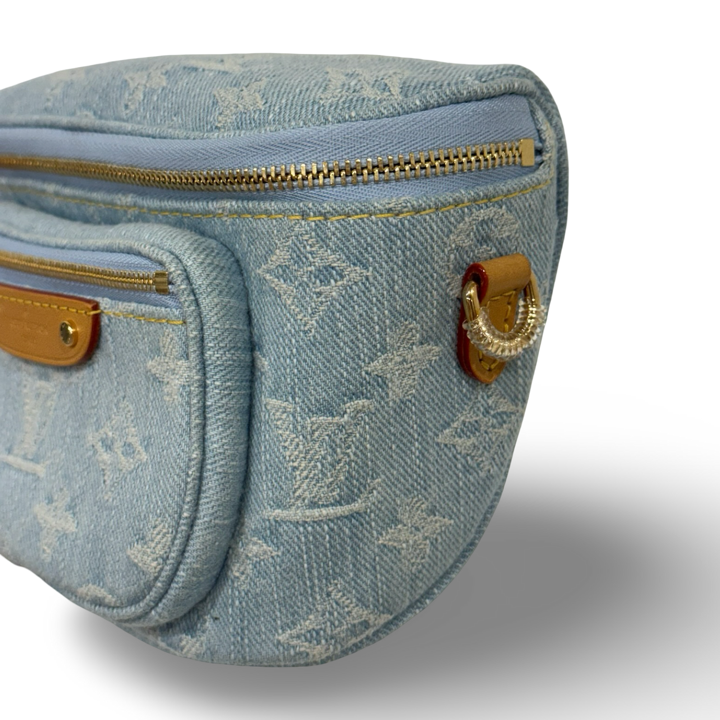 Louis Vuitton Monogram Denim Bumbag - GHW / Blue