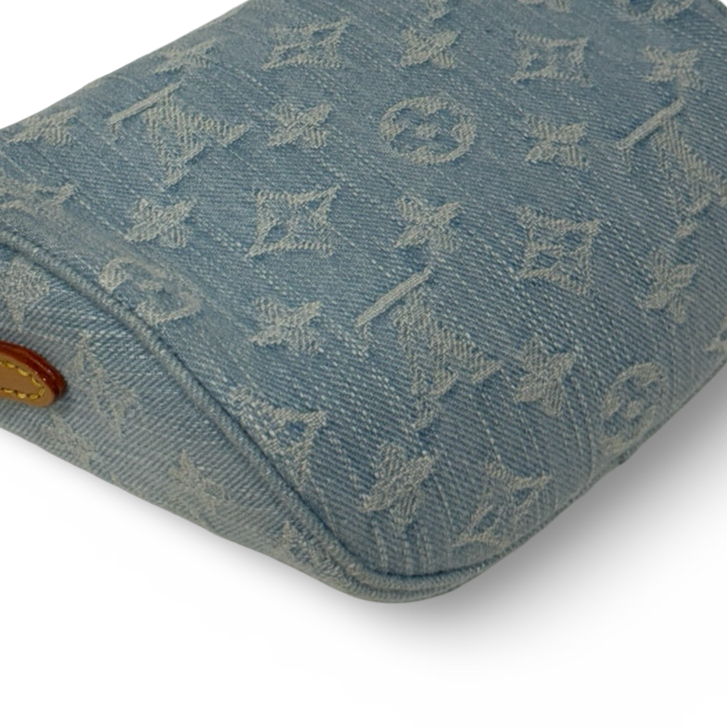 Louis Vuitton Monogram Denim Bumbag - GHW / Blue