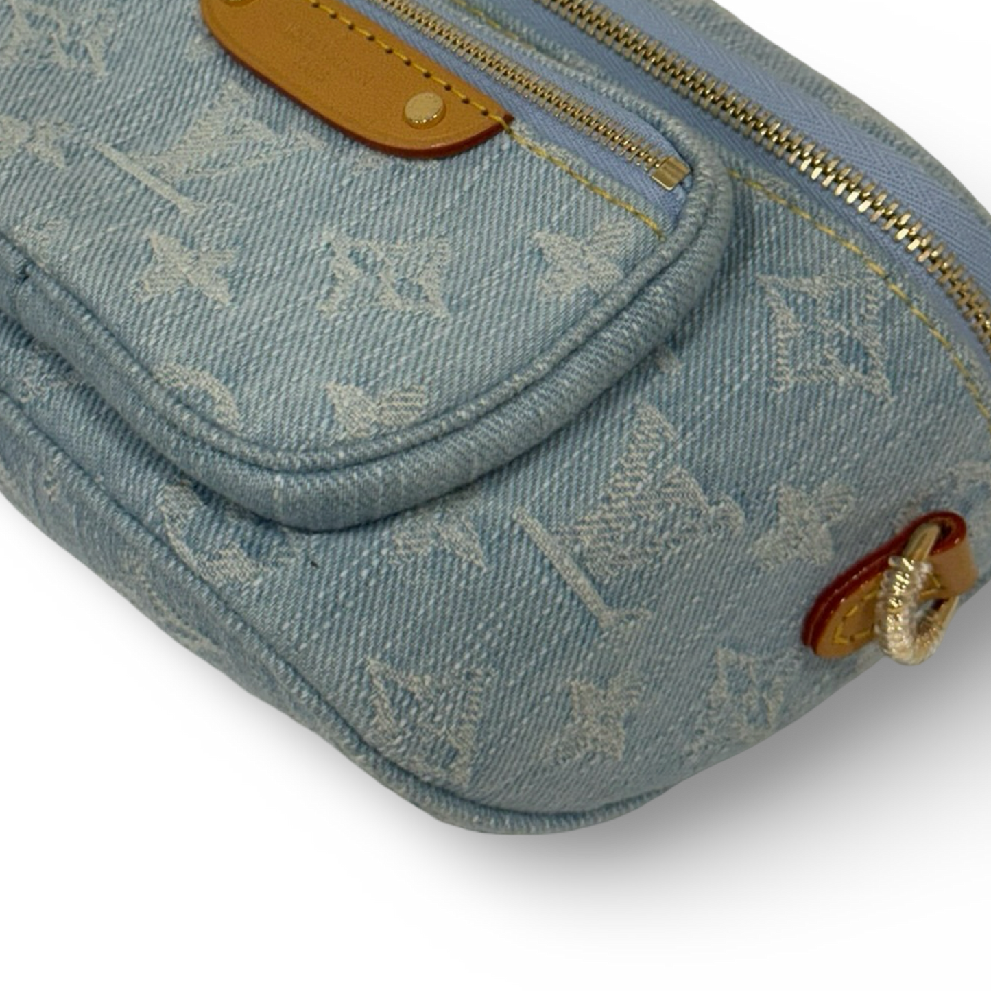 Louis Vuitton Monogram Denim Bumbag - GHW / Blue
