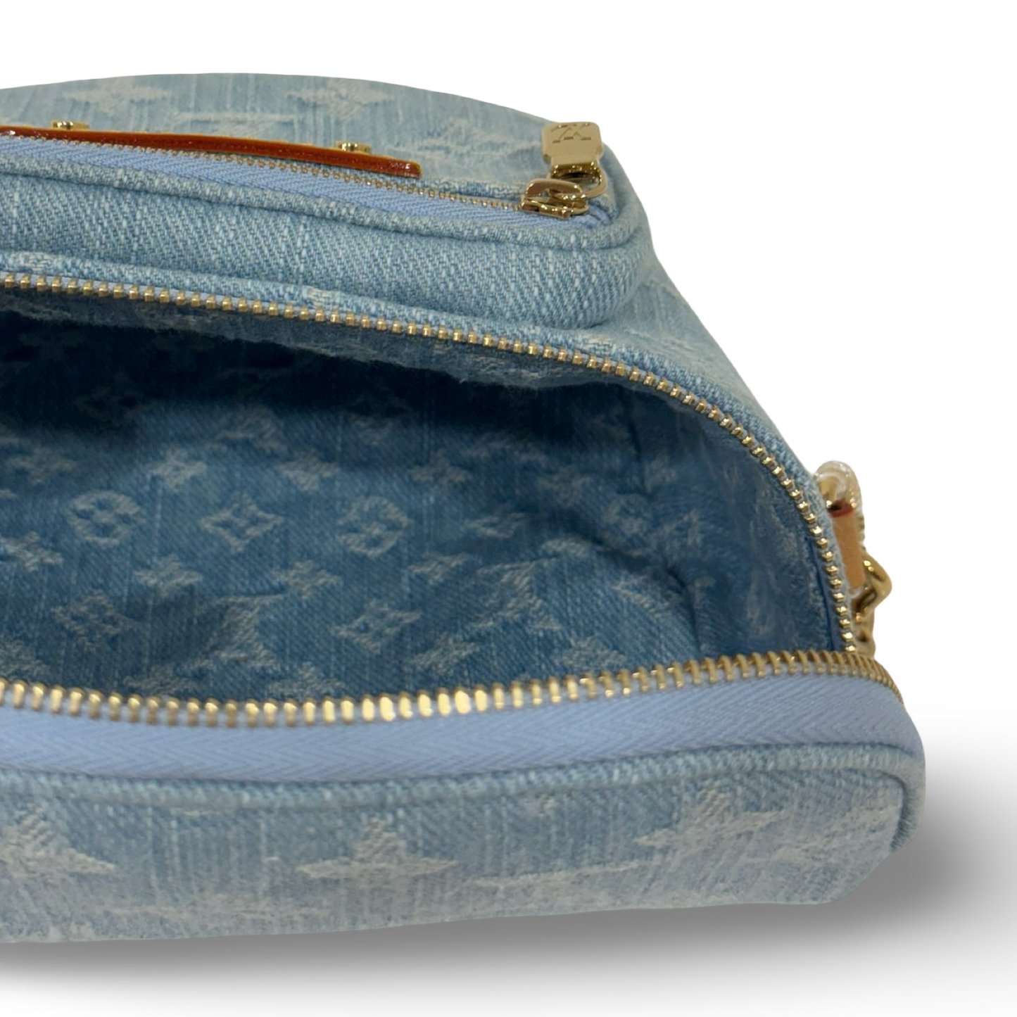 Louis Vuitton Monogram Denim Bumbag - GHW / Blue