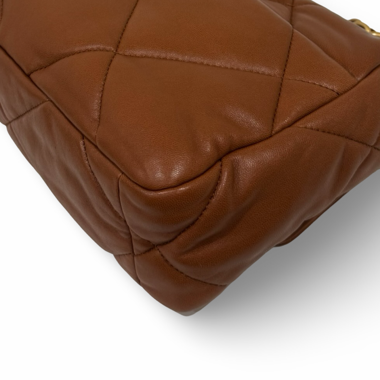 Chanel Quilted Calfskin Medium 19 Bag - GHW / Caramel