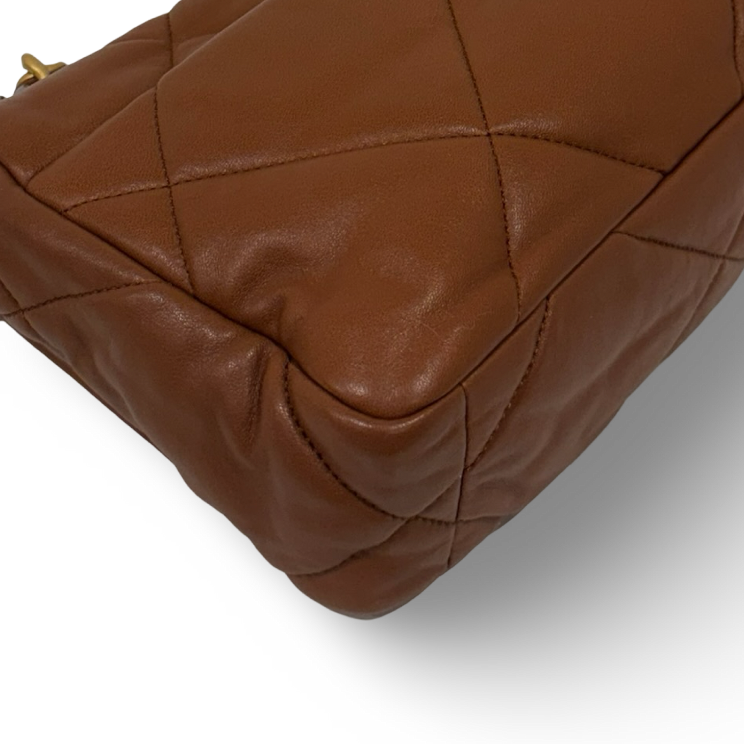 Chanel Quilted Calfskin Medium 19 Bag - GHW / Caramel