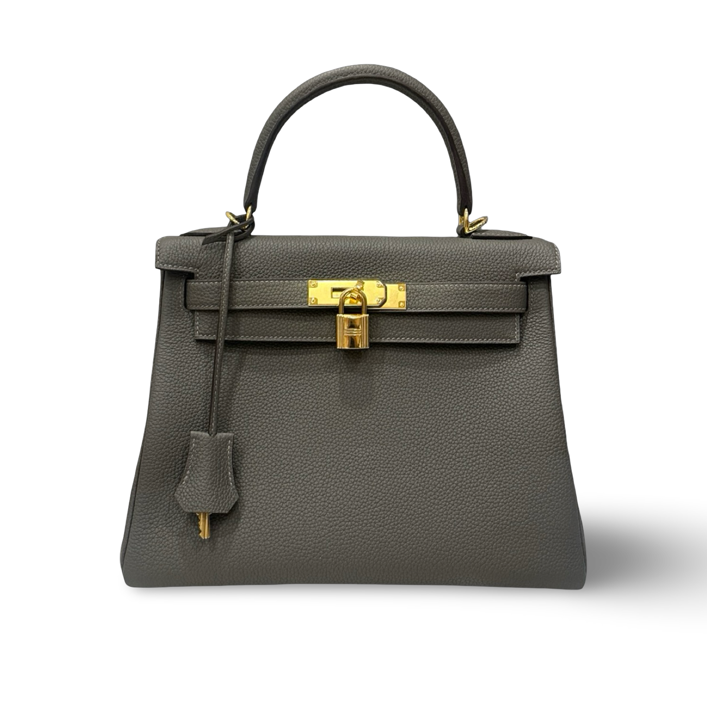 Hermes Togo Kelly 28 - GHW / Grey