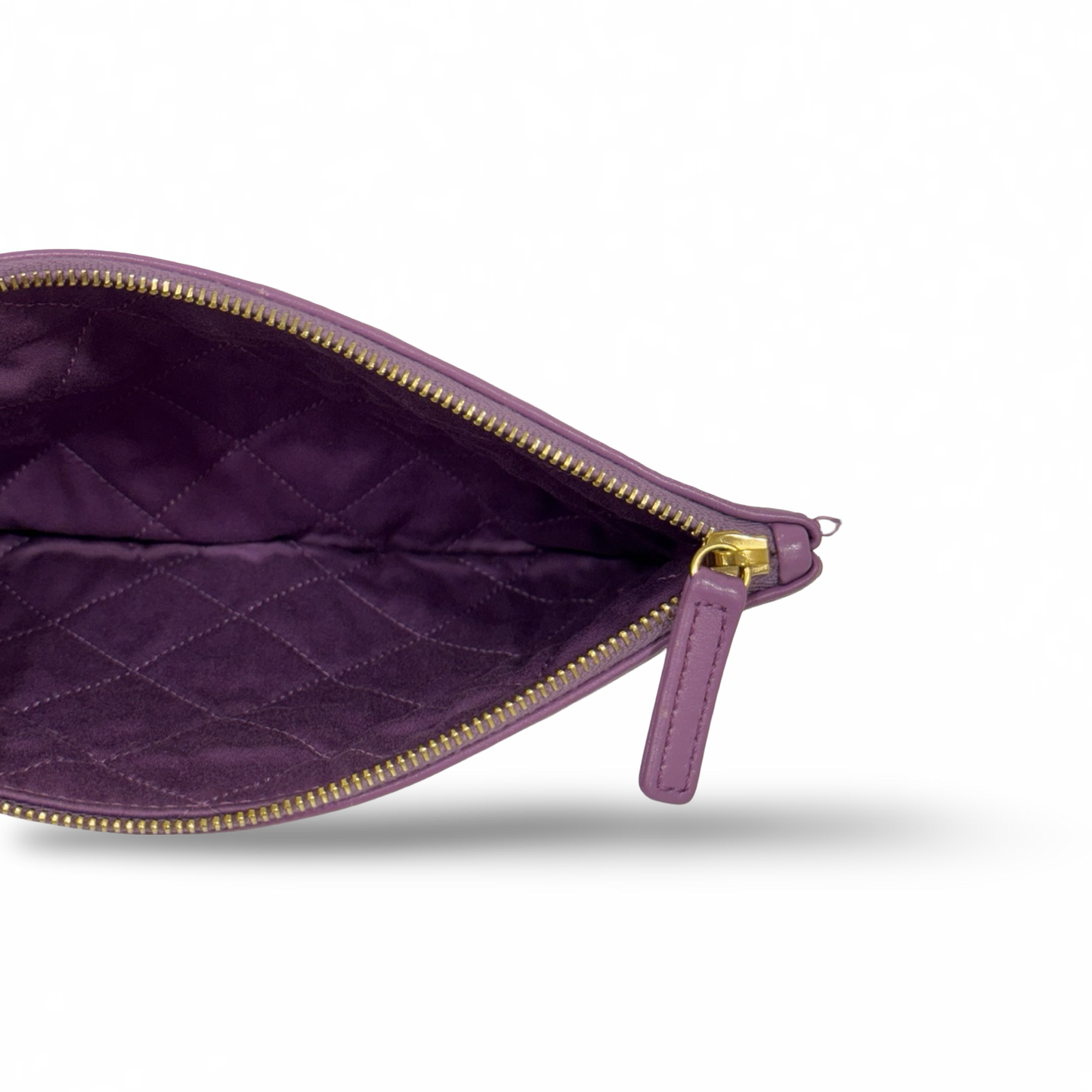 Chanel Quilted Lambskin Large 22 Bag - GHW / Purple