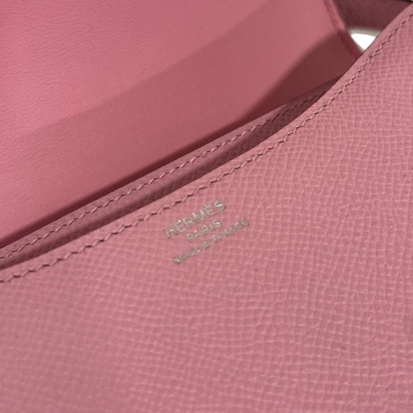 Hermes Epsom Constance 19 Bag - SHW / Light Pink