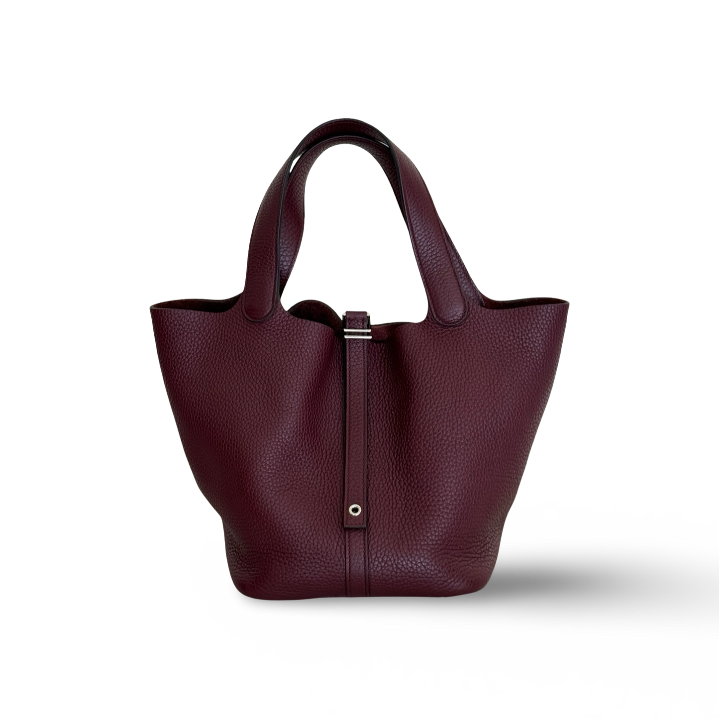 Hermes Clemence Picotin Lock 22 - PHW / Burgundy