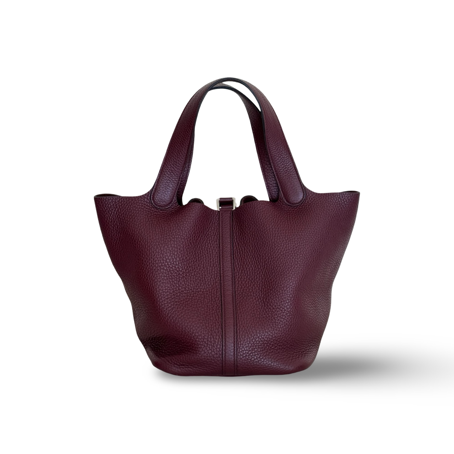 Hermes Clemence Picotin Lock 22 - PHW / Burgundy