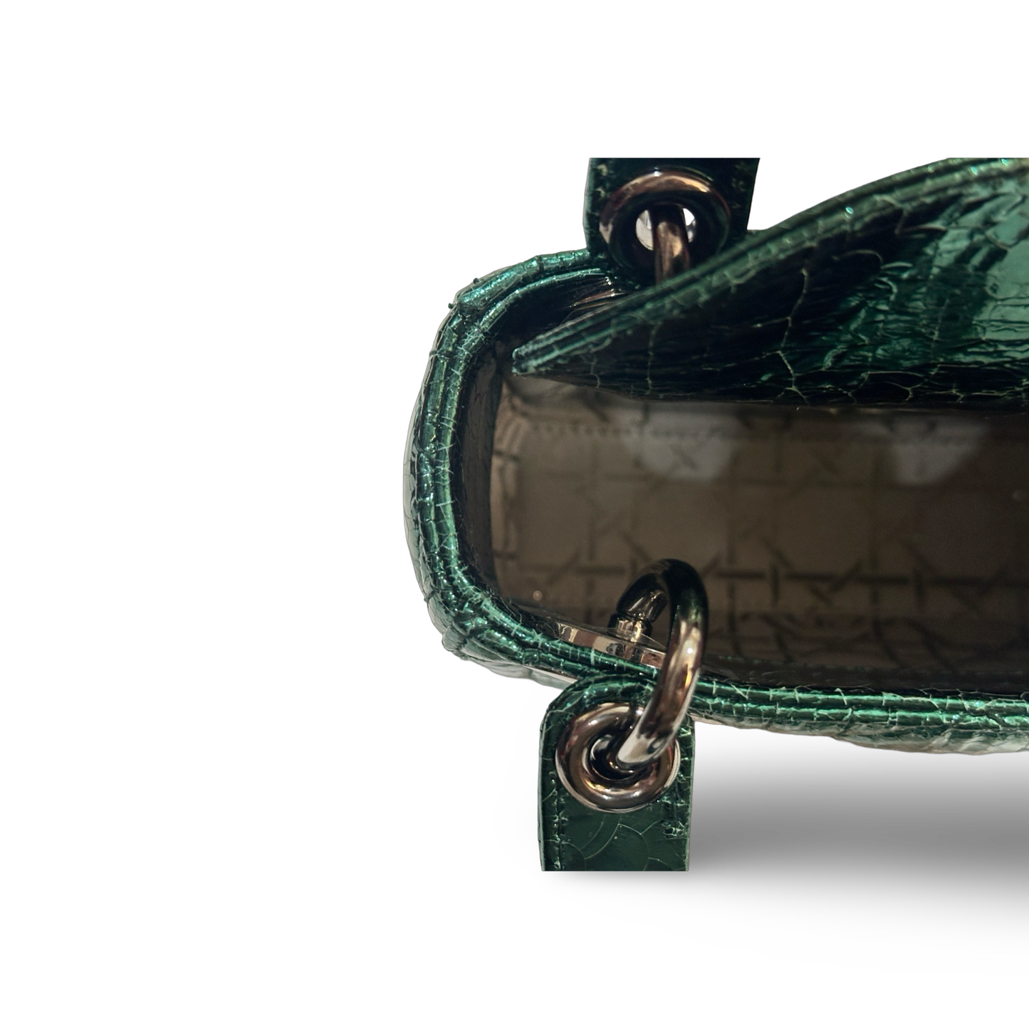 Dior Classic Calfskin Micro Lady Bag Green
