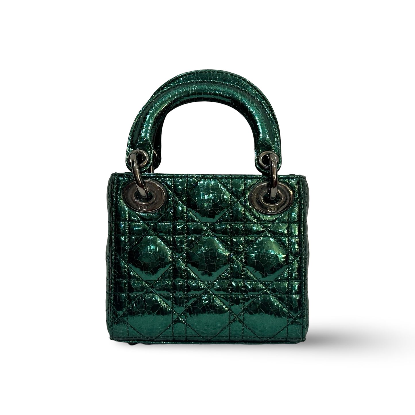 Dior Classic Calfskin Micro Lady Bag Green