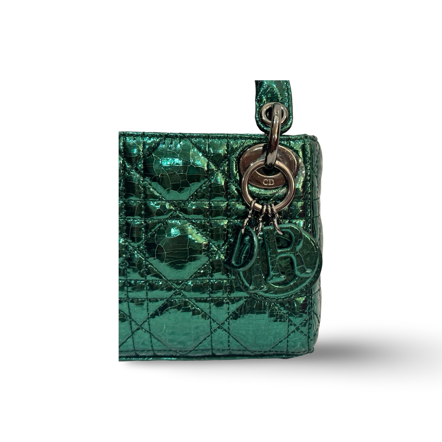 Dior Classic Calfskin Micro Lady Bag Green
