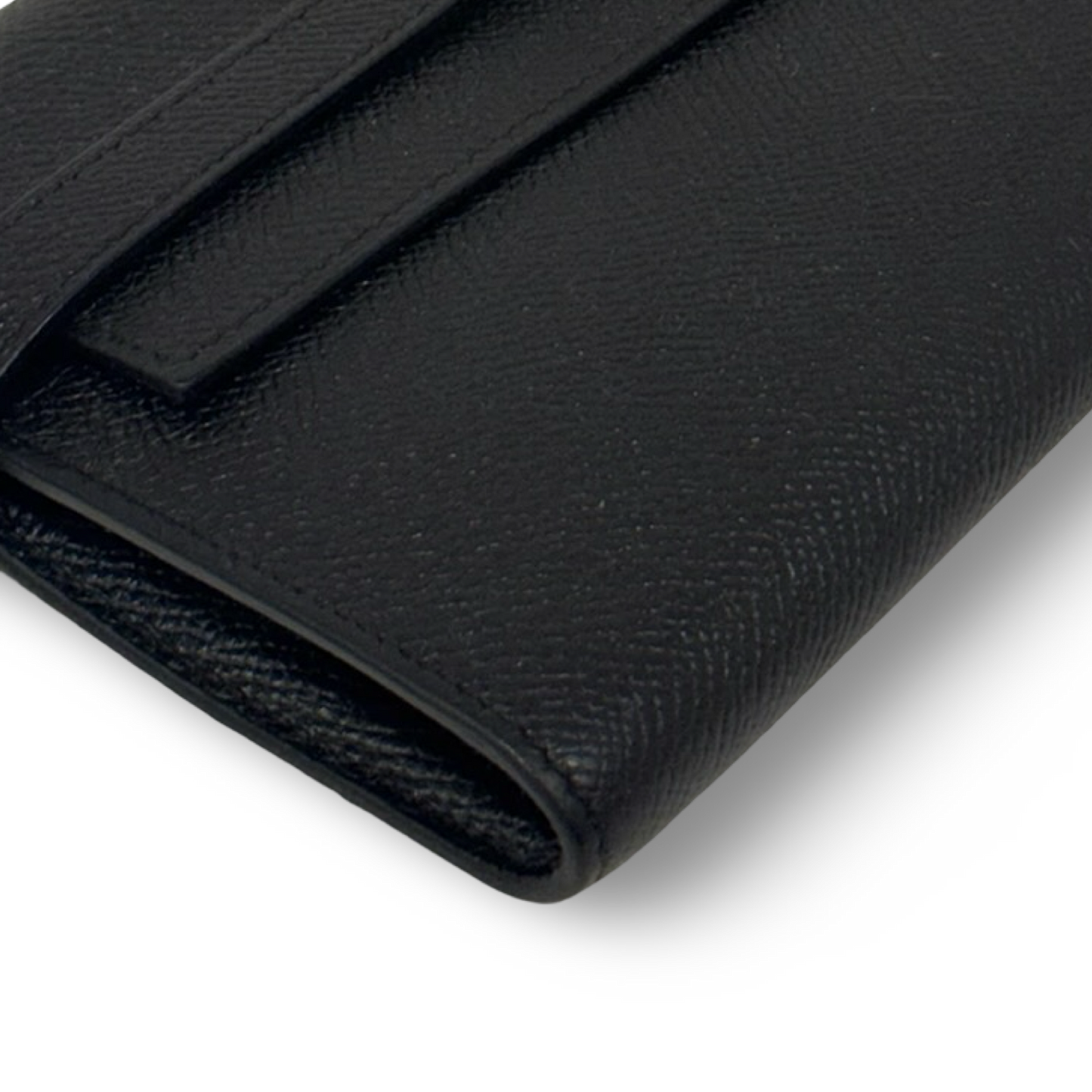 Hermes Epsom Kelly Long Wallet - SHW / Black