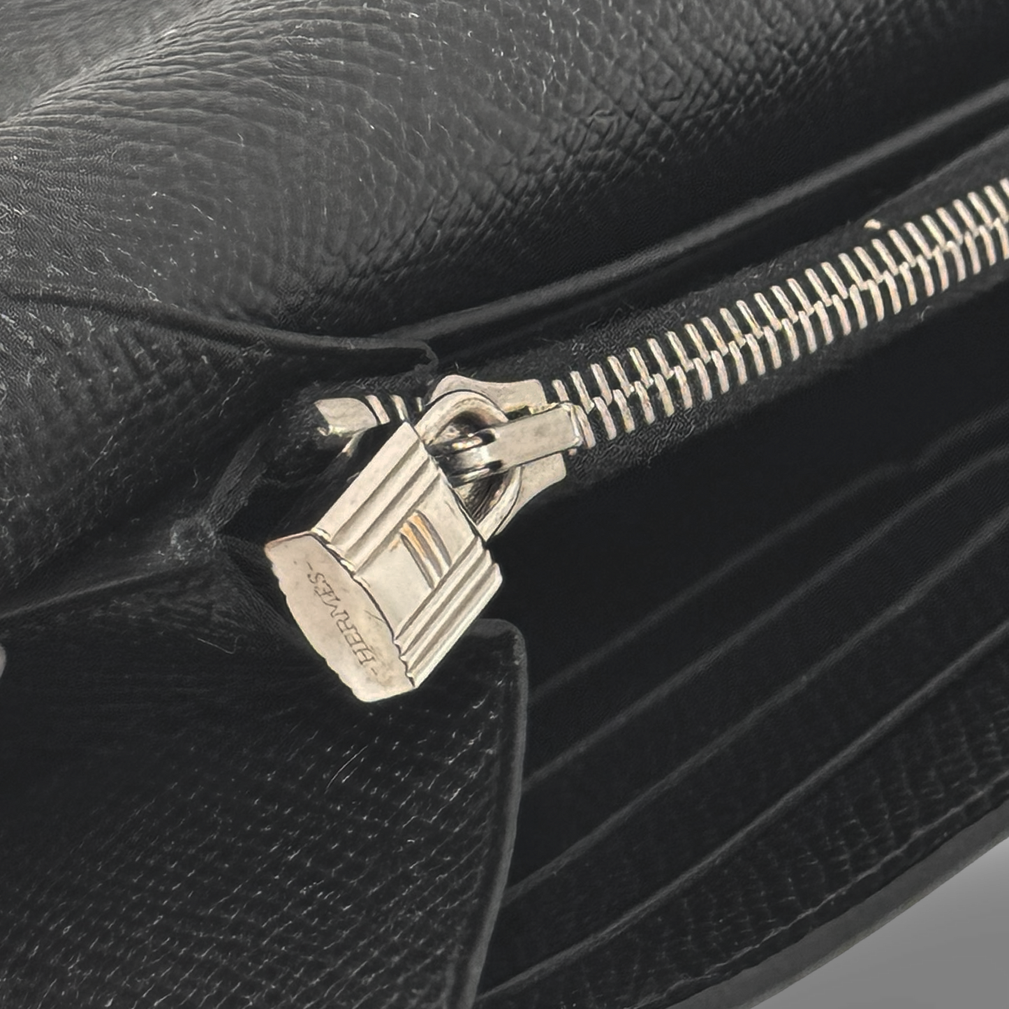 Hermes Epsom Kelly Long Wallet - SHW / Black