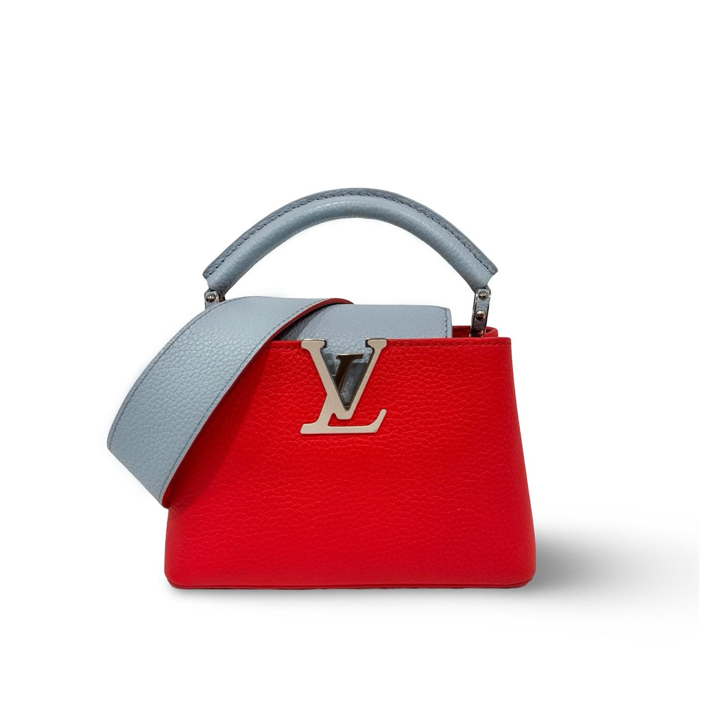 Louis Vuitton Muti-Color Capucines Mini Bag - SHW / Red / Light Blue