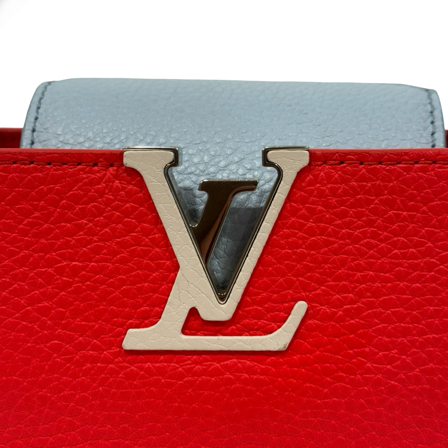 Louis Vuitton Muti-Color Capucines Mini Bag - SHW / Red / Light Blue