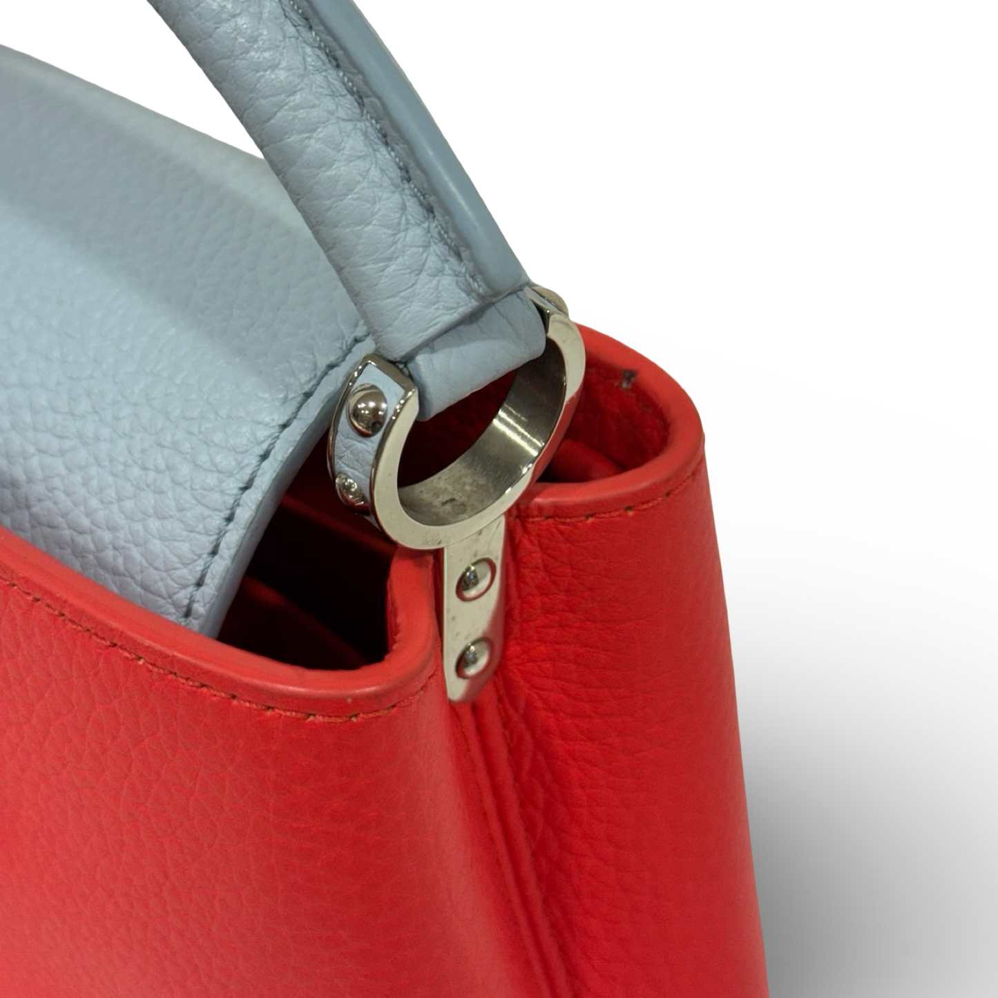 Louis Vuitton Muti-Color Capucines Mini Bag - SHW / Red / Light Blue