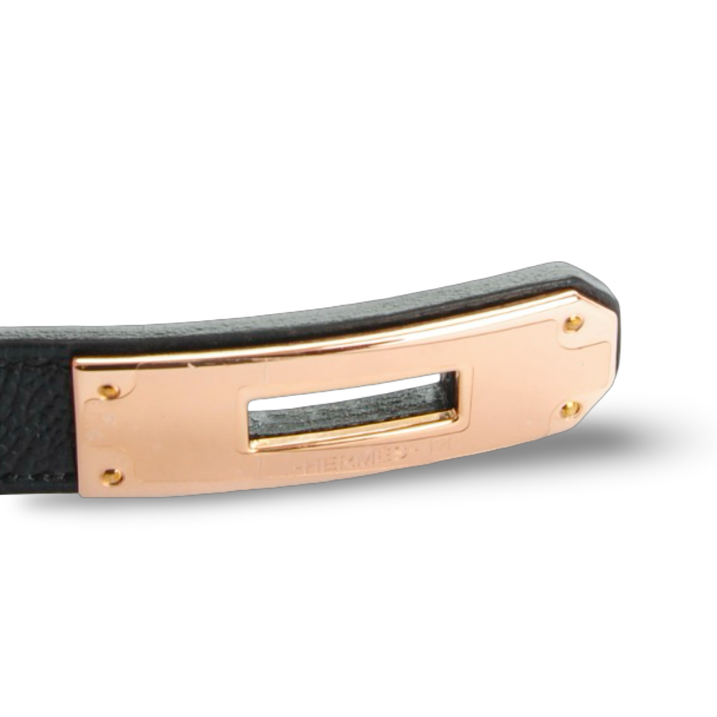 Hermes Epsom Kelly Belt - GHW / Black