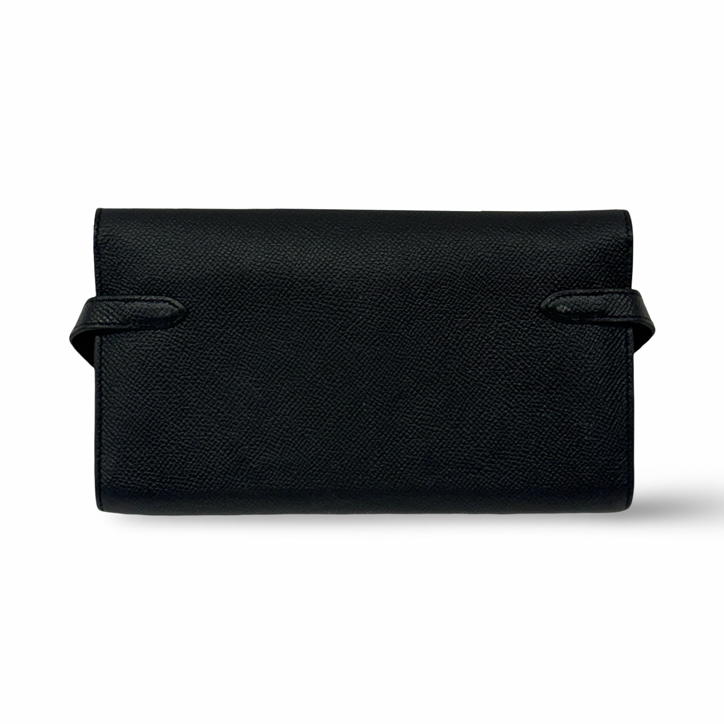 Hermes Epsom Kelly Long Wallet - SHW / Black