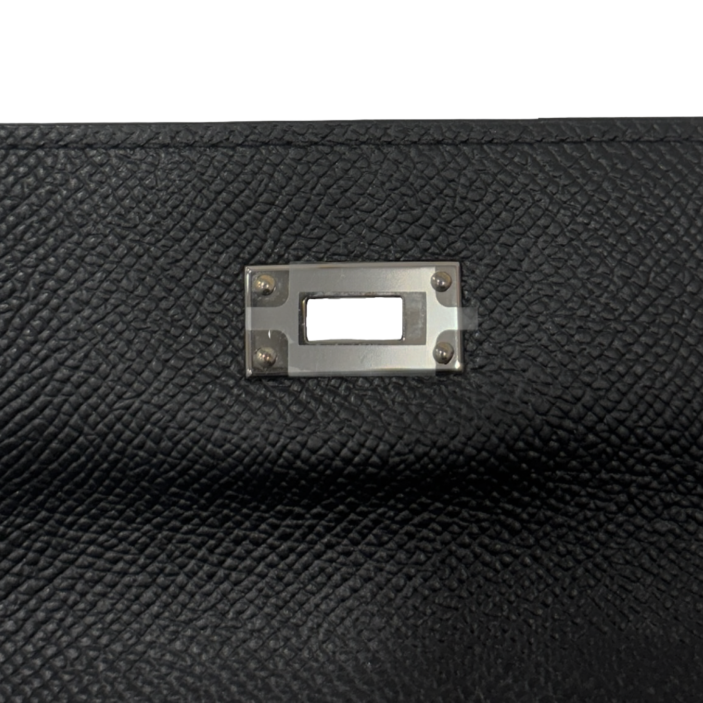 Hermes Epsom Kelly Long Wallet - SHW / Black